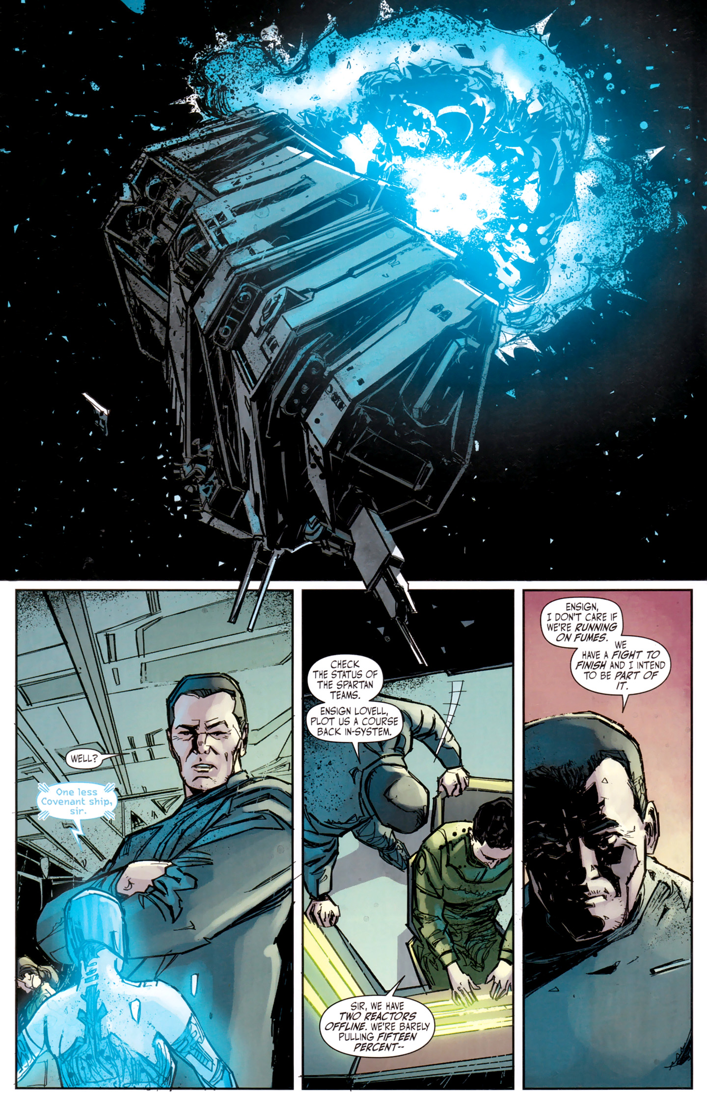 Read online Halo: Fall Of Reach - Invasion comic -  Issue #3 - 22