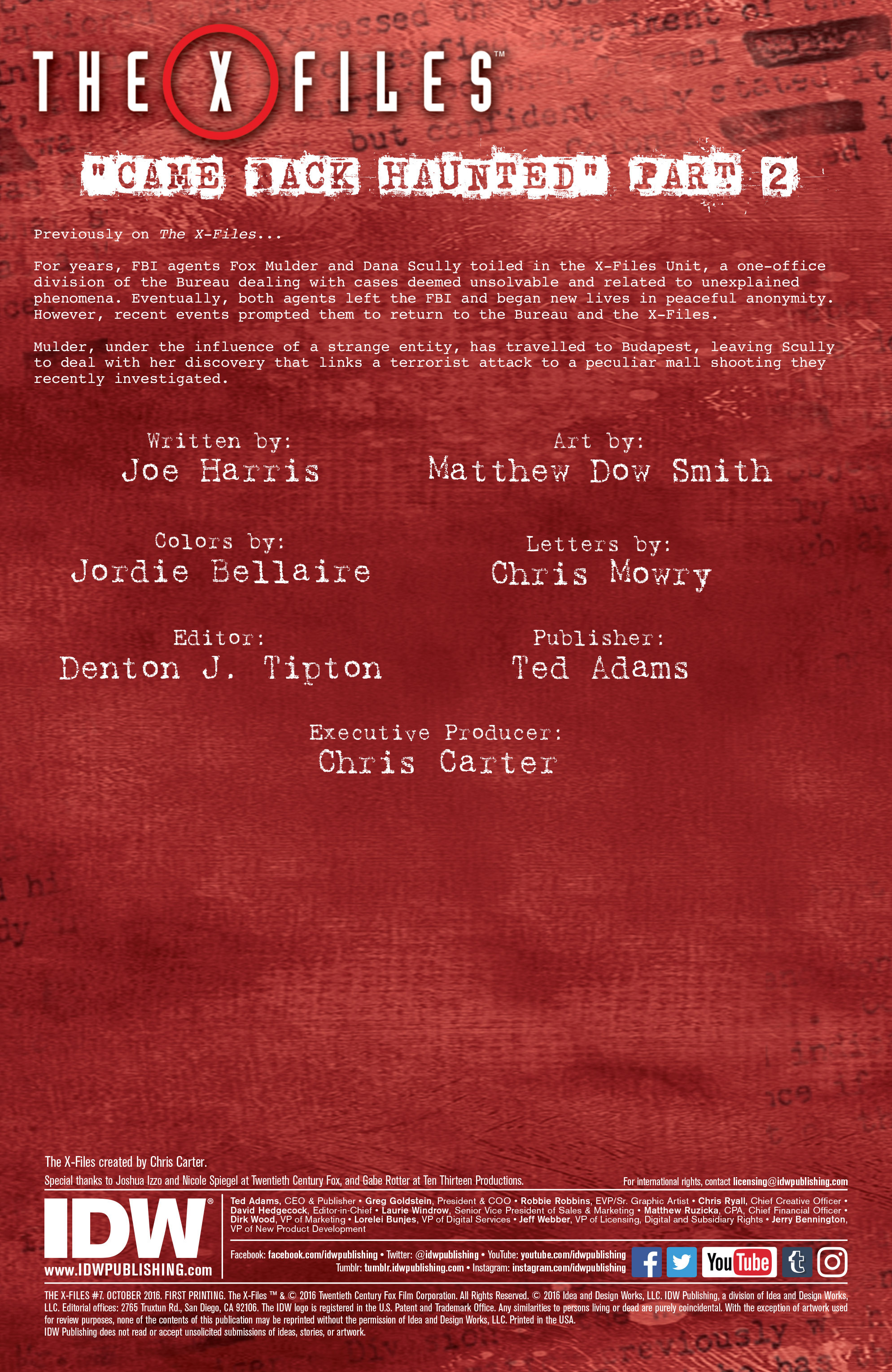 Read online The X-Files (2016) comic -  Issue #7 - 2