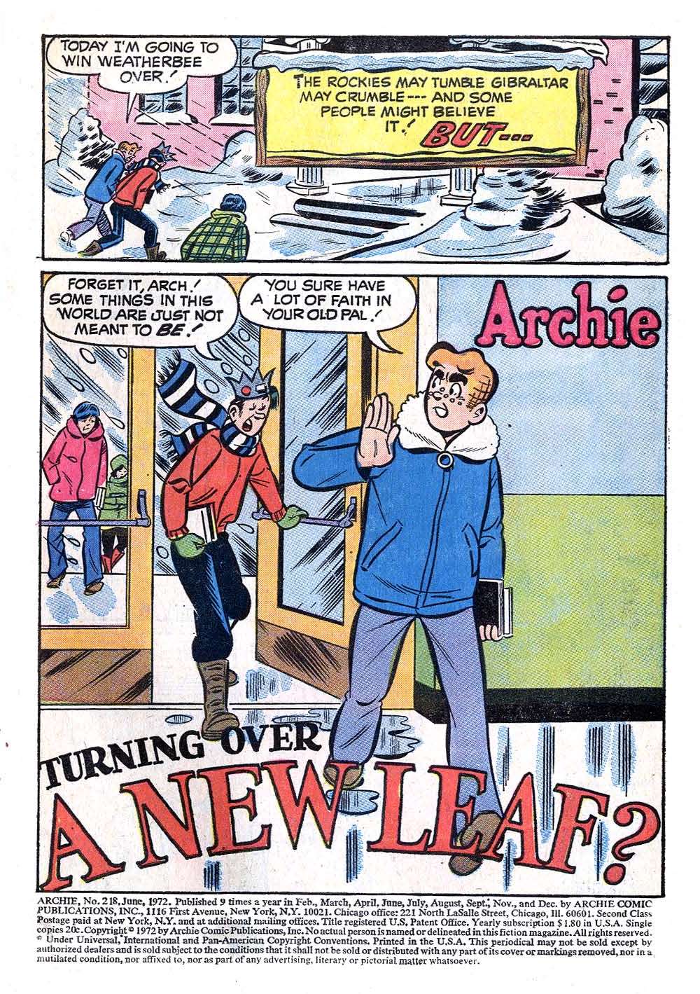 Read online Archie (1960) comic -  Issue #218 - 3