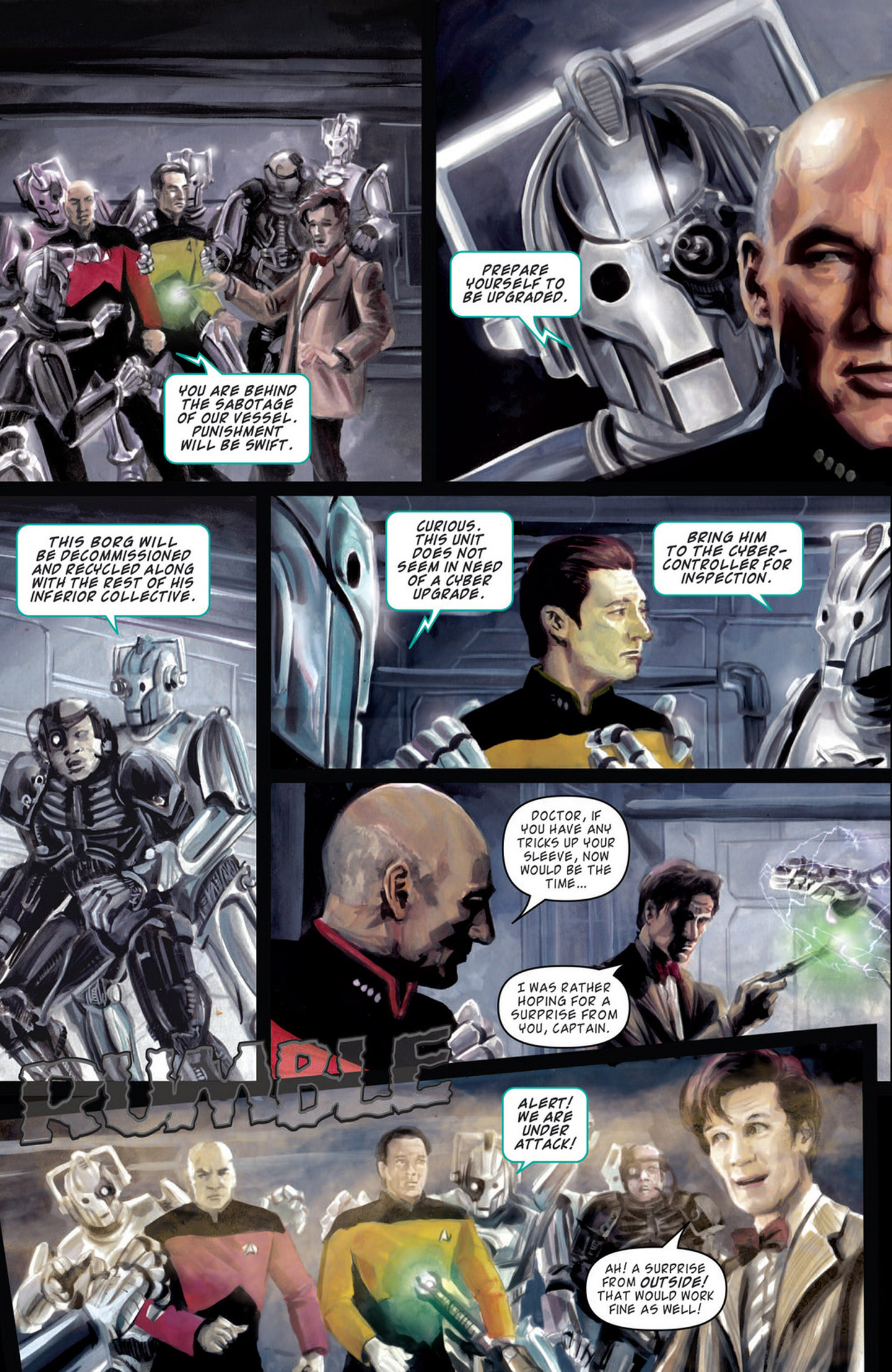 Read online Star Trek: The Next Generation/Doctor Who: Assimilation² comic -  Issue #8 - 8