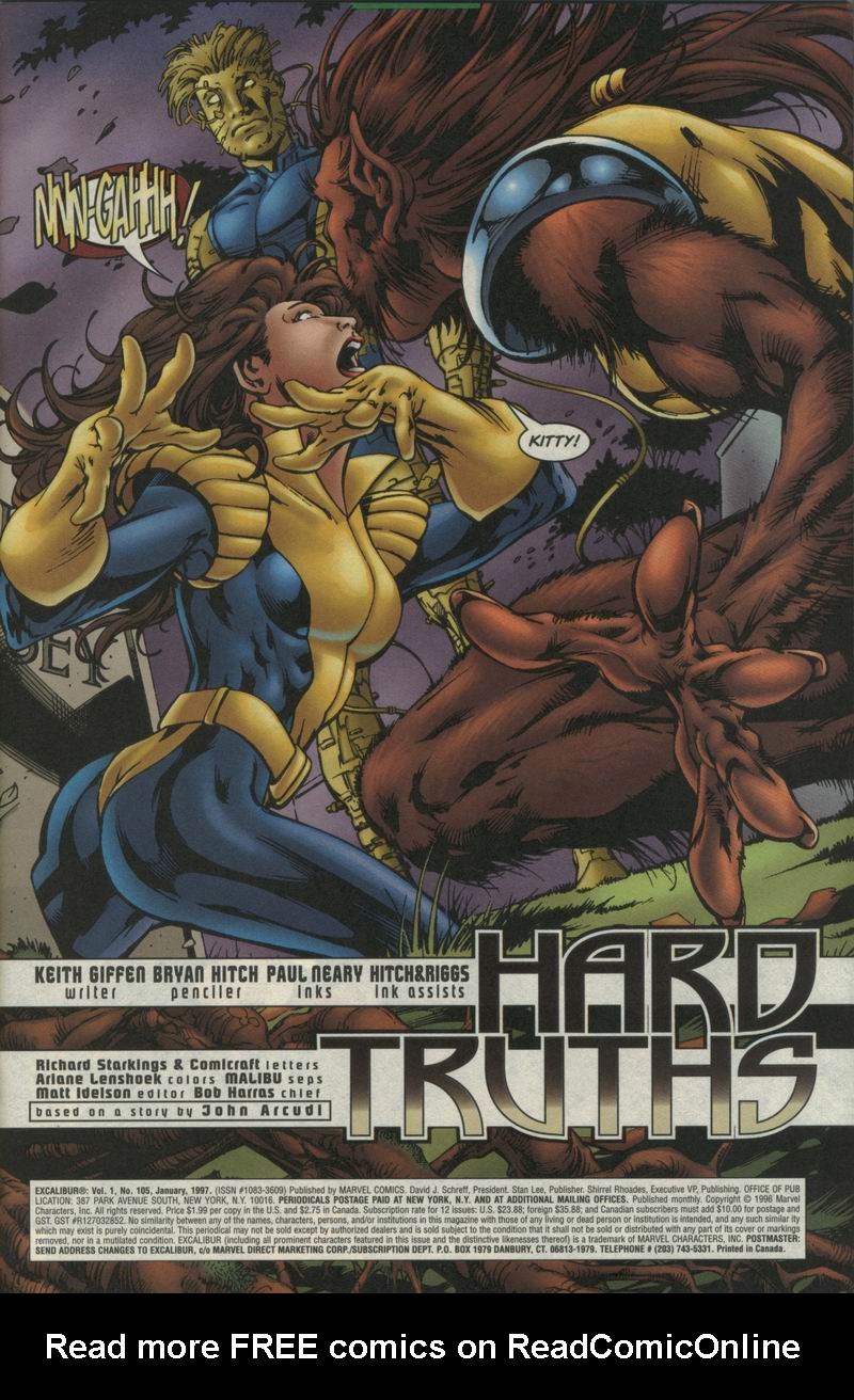 Read online Excalibur (1988) comic -  Issue #105 - 2