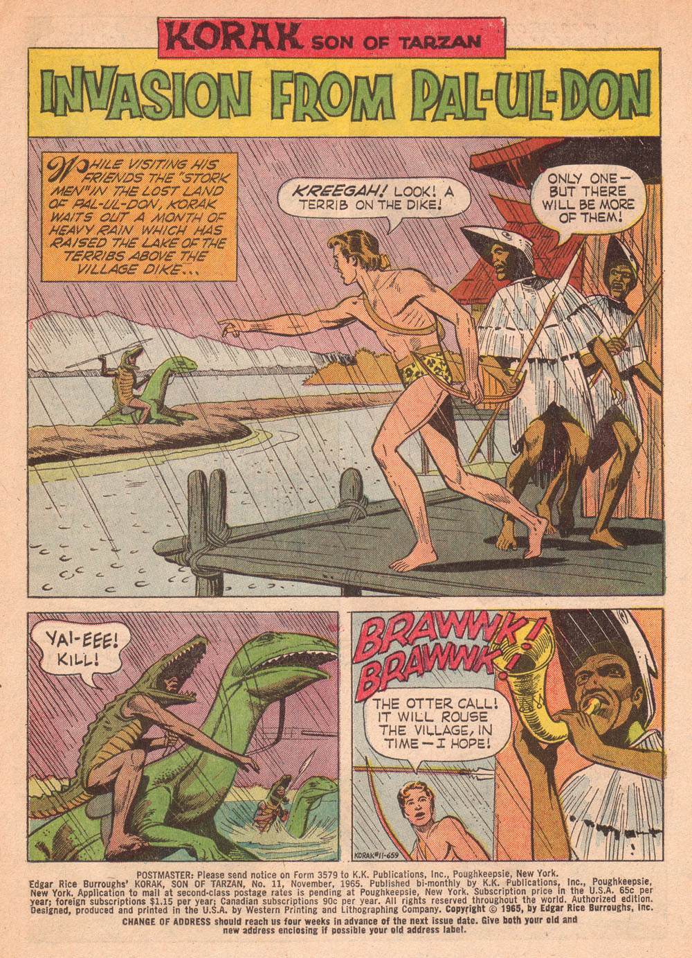 Read online Korak, Son of Tarzan (1964) comic -  Issue #11 - 3