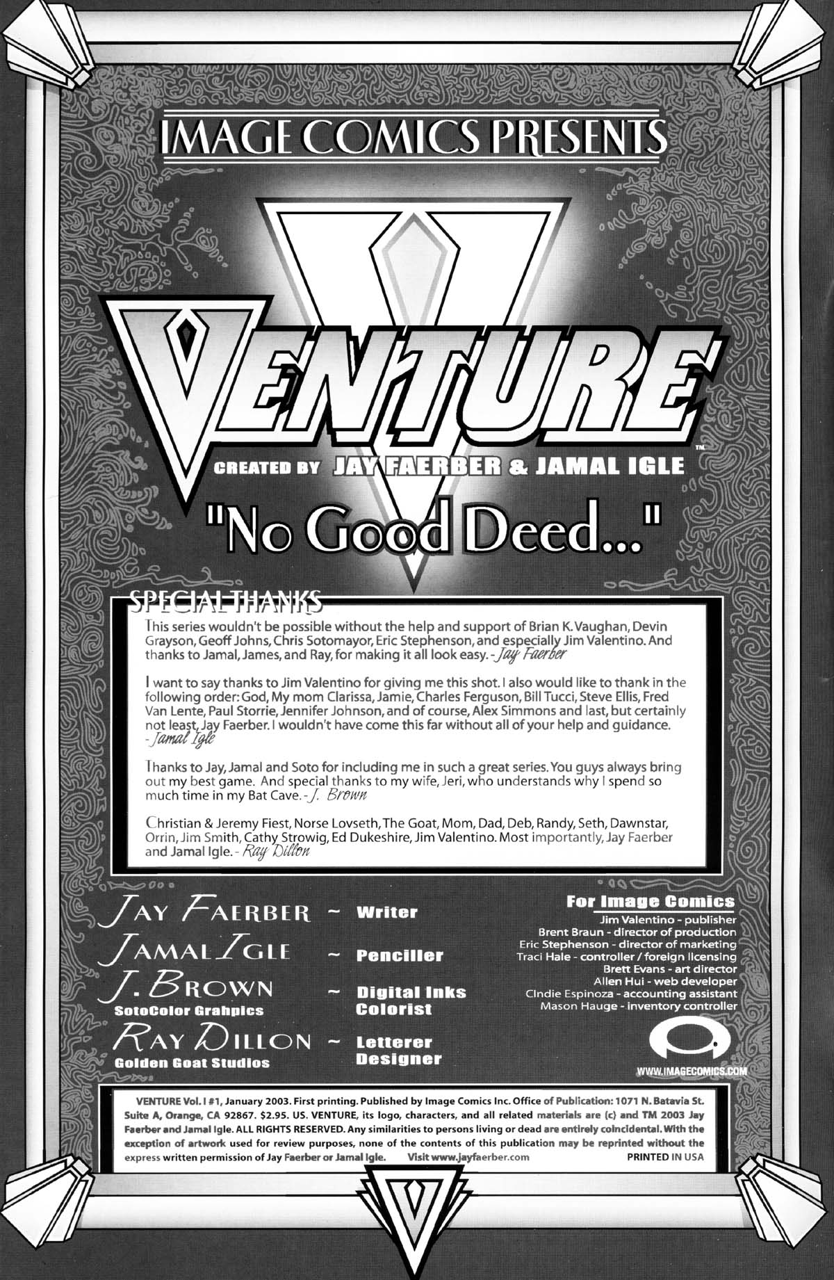 Read online Venture comic -  Issue #1 - 2