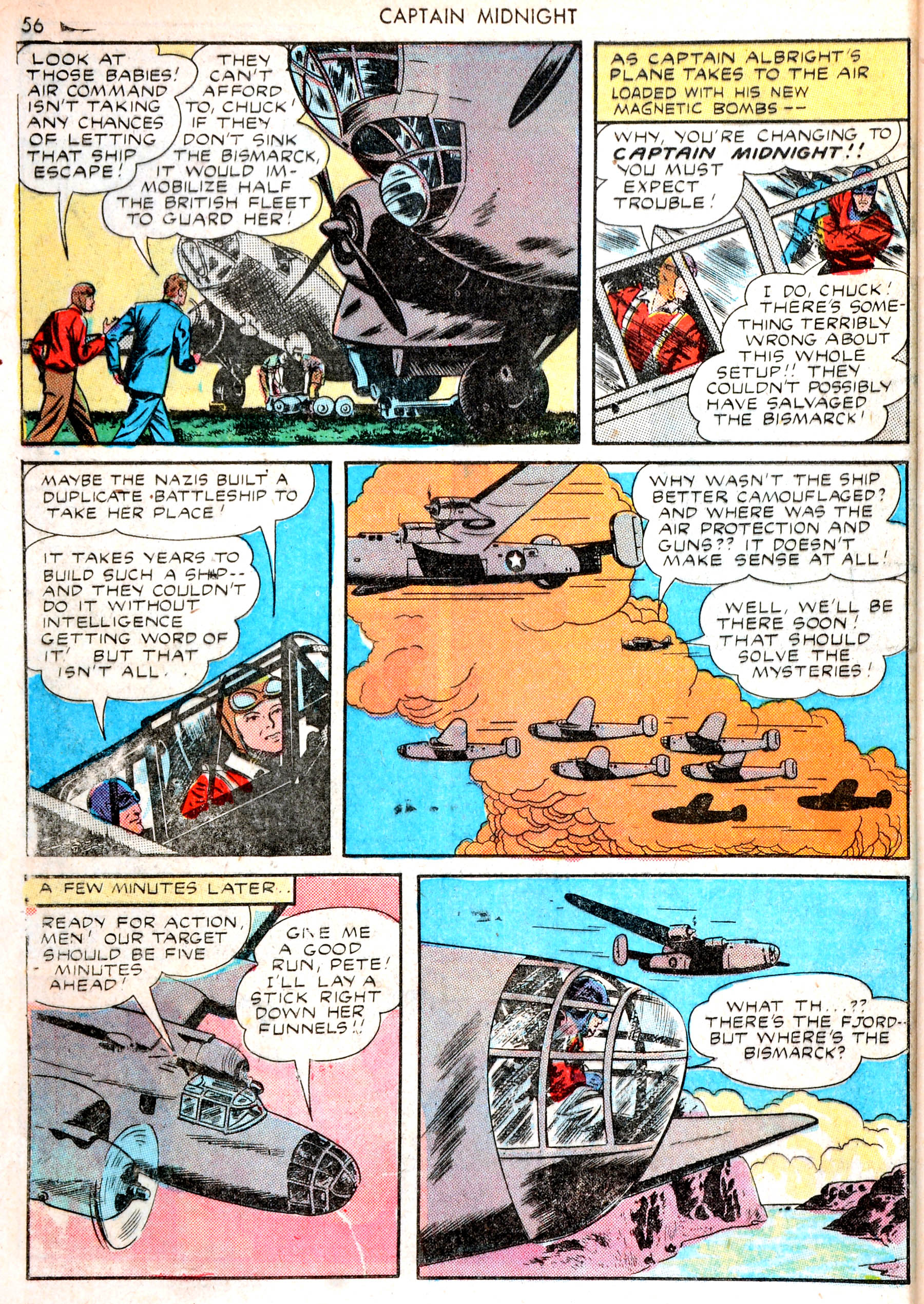 Read online Captain Midnight (1942) comic -  Issue #13 - 55
