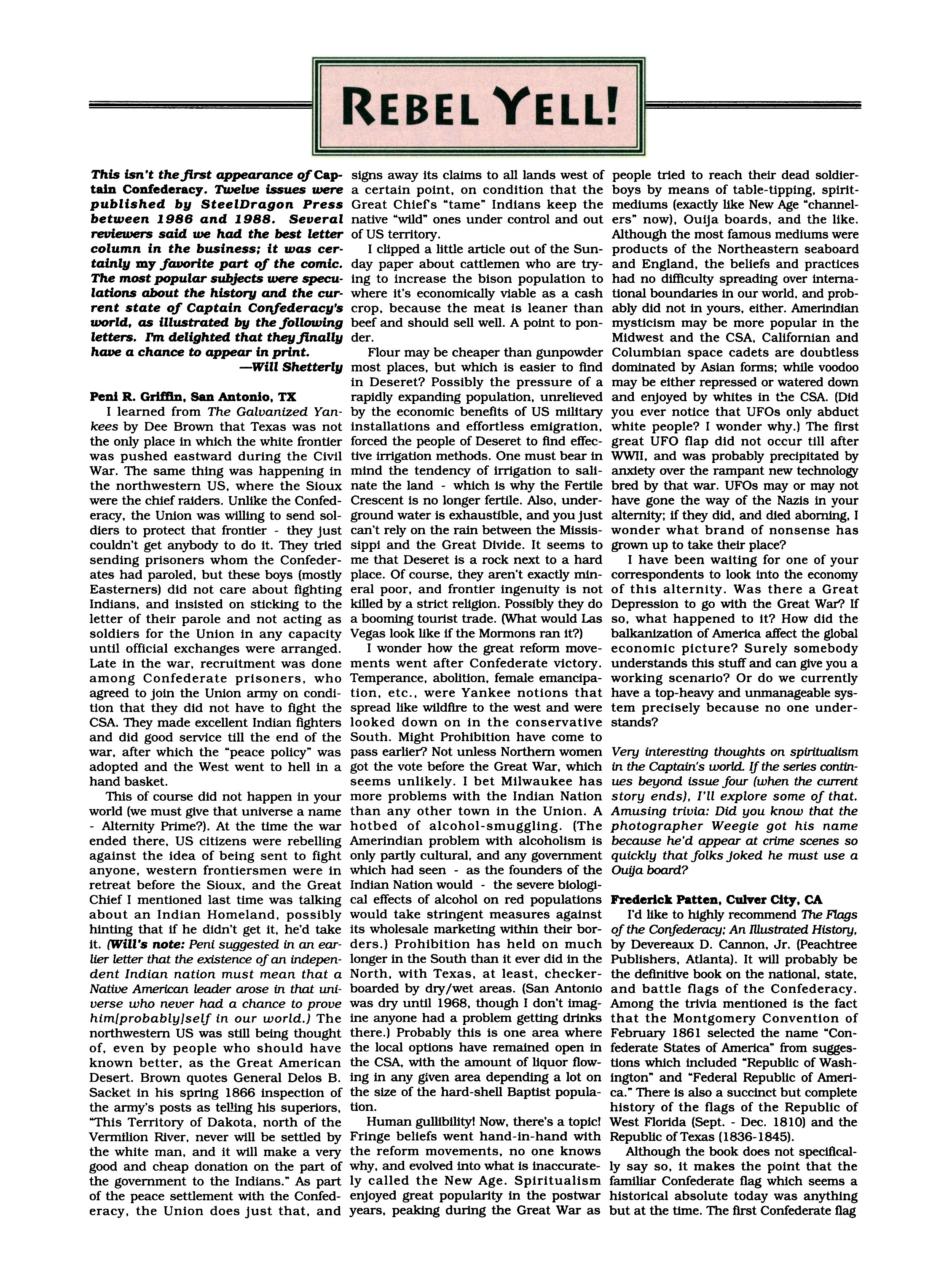 Read online Captain Confederacy (1991) comic -  Issue #3 - 31