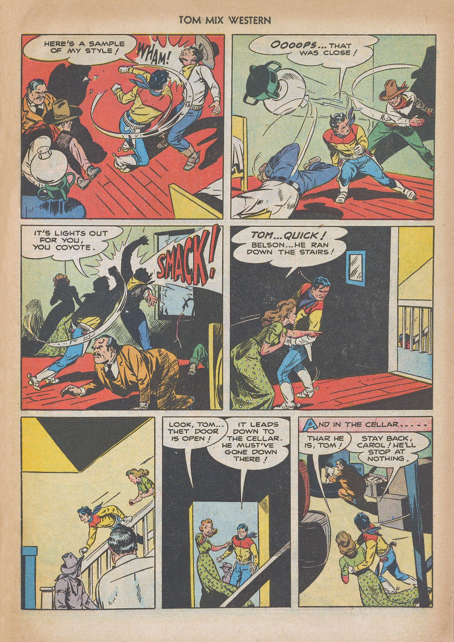 Read online Tom Mix Western (1948) comic -  Issue #10 - 21