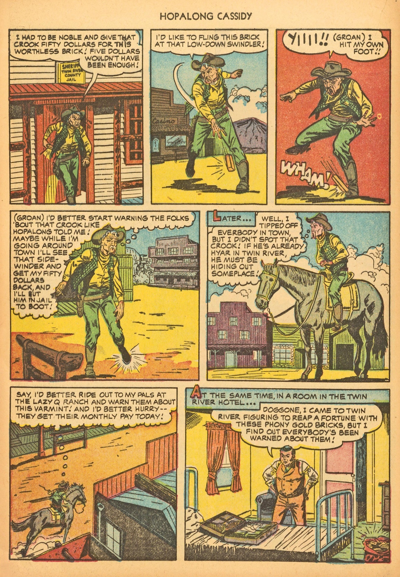 Read online Hopalong Cassidy comic -  Issue #61 - 16