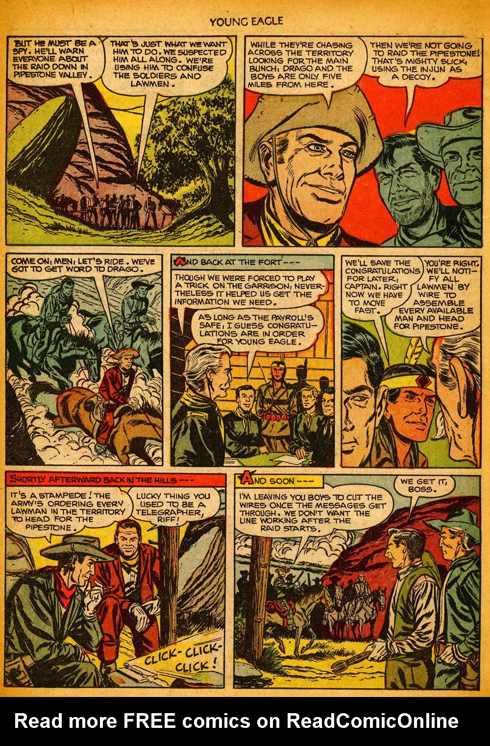 Read online Young Eagle comic -  Issue #10 - 10