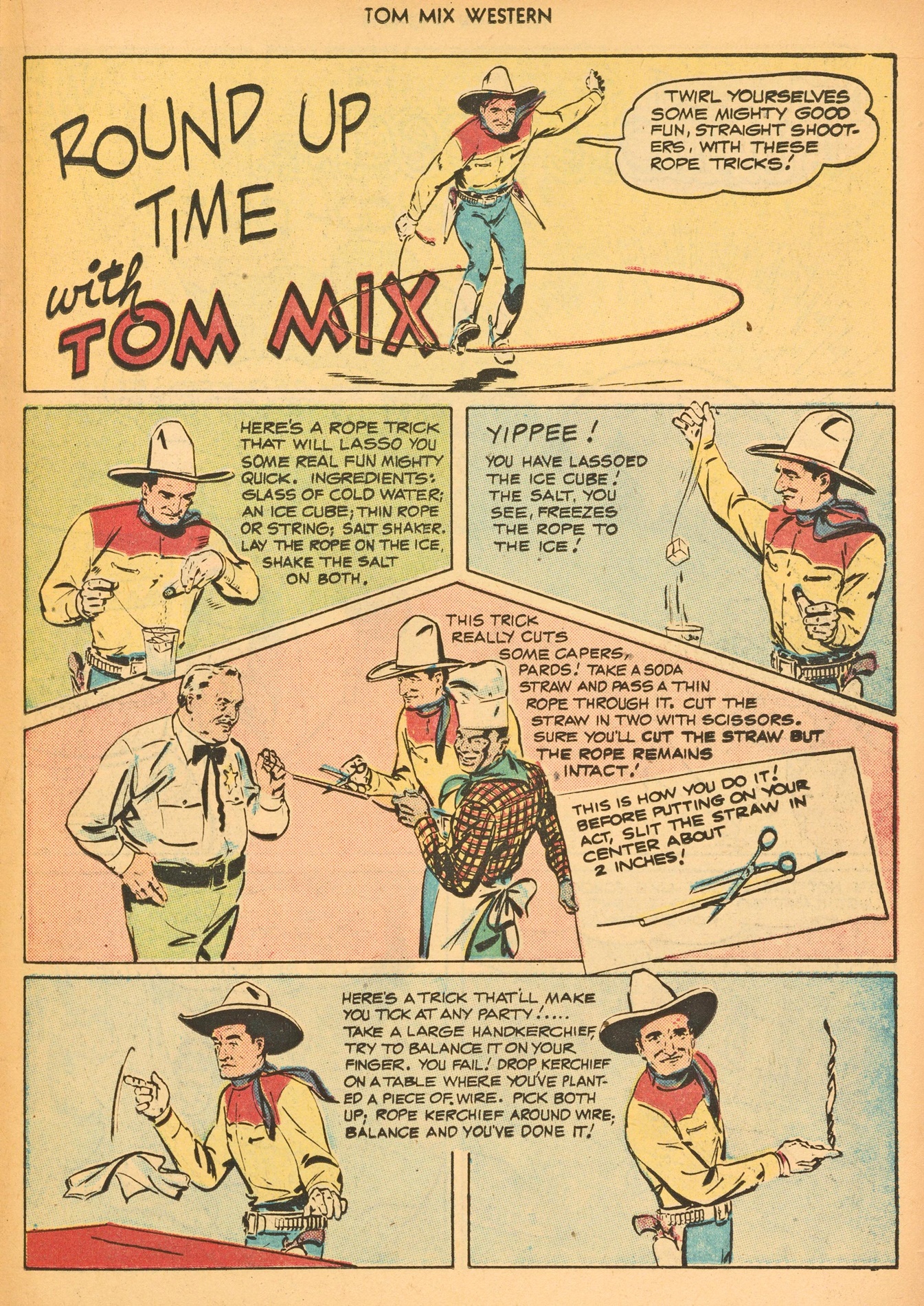 Read online Tom Mix Western (1948) comic -  Issue #3 - 35