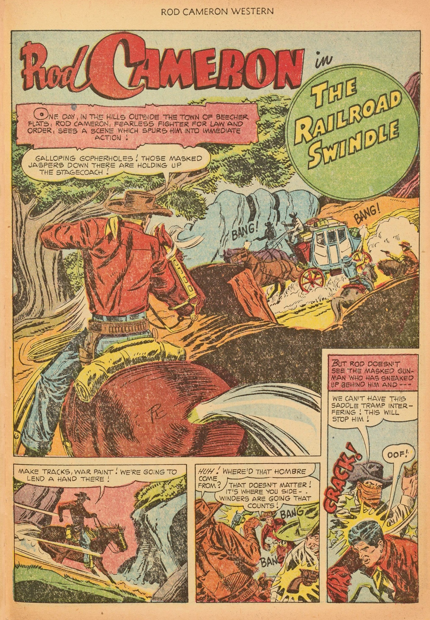 Read online Rod Cameron Western comic -  Issue #19 - 27