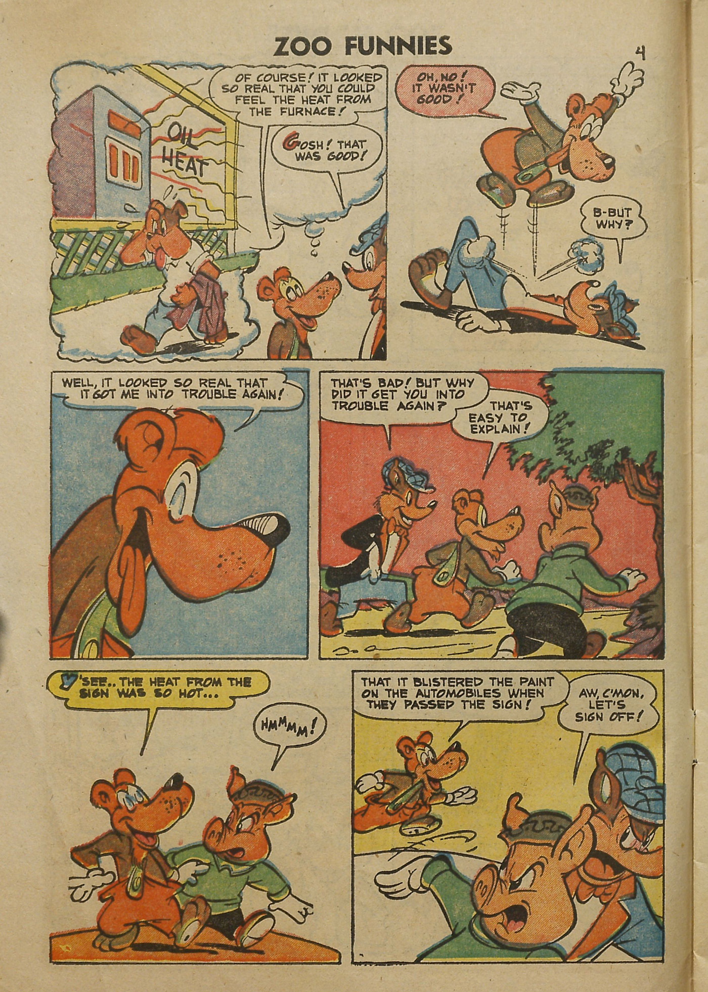 Read online Zoo Funnies comic -  Issue #4 - 5