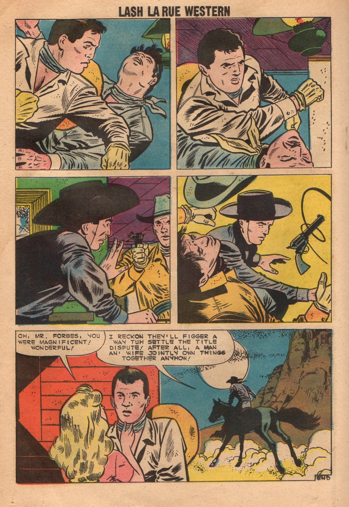 Read online Lash Larue Western (1949) comic -  Issue #77 - 18