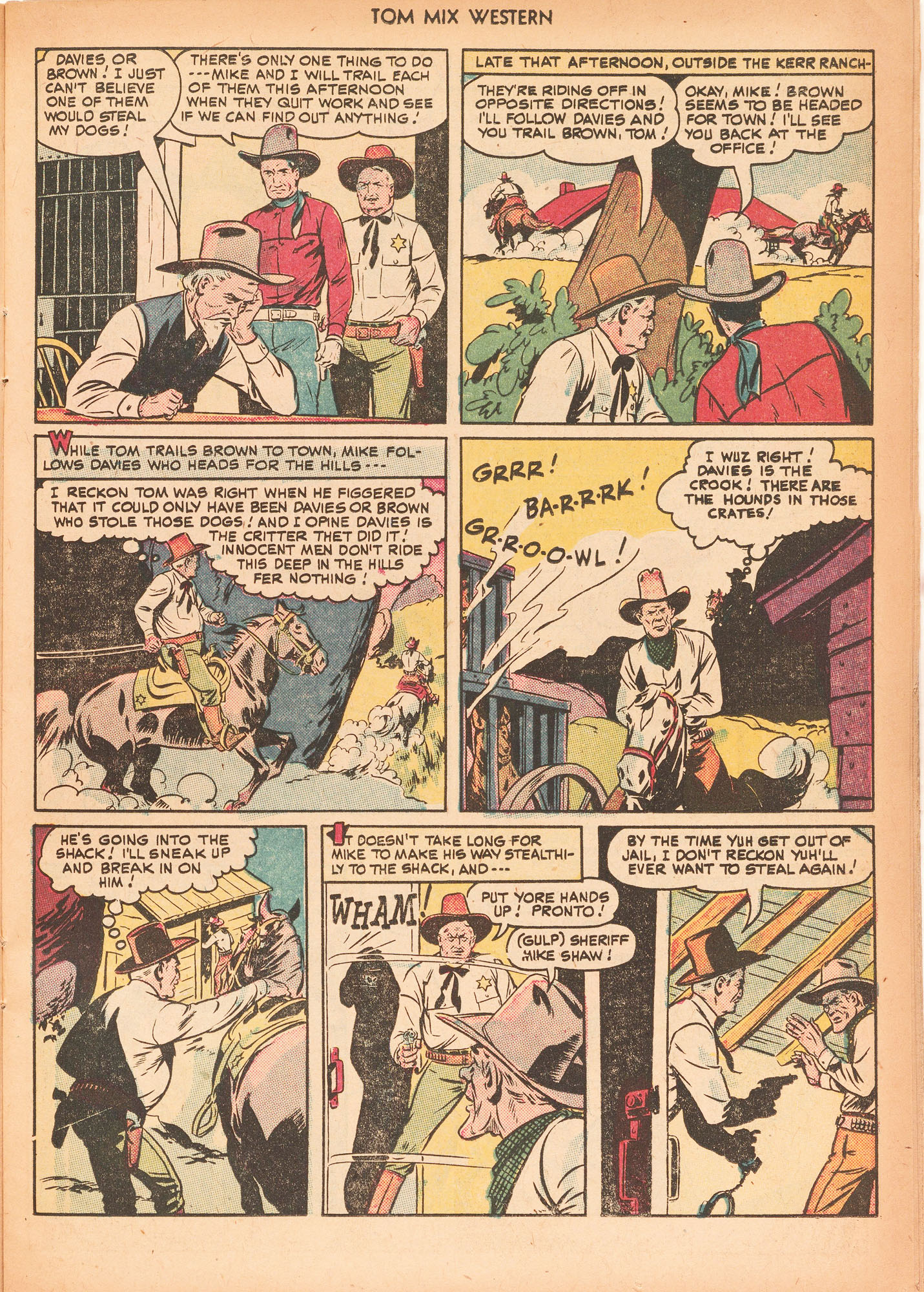 Read online Tom Mix Western (1948) comic -  Issue #25 - 23
