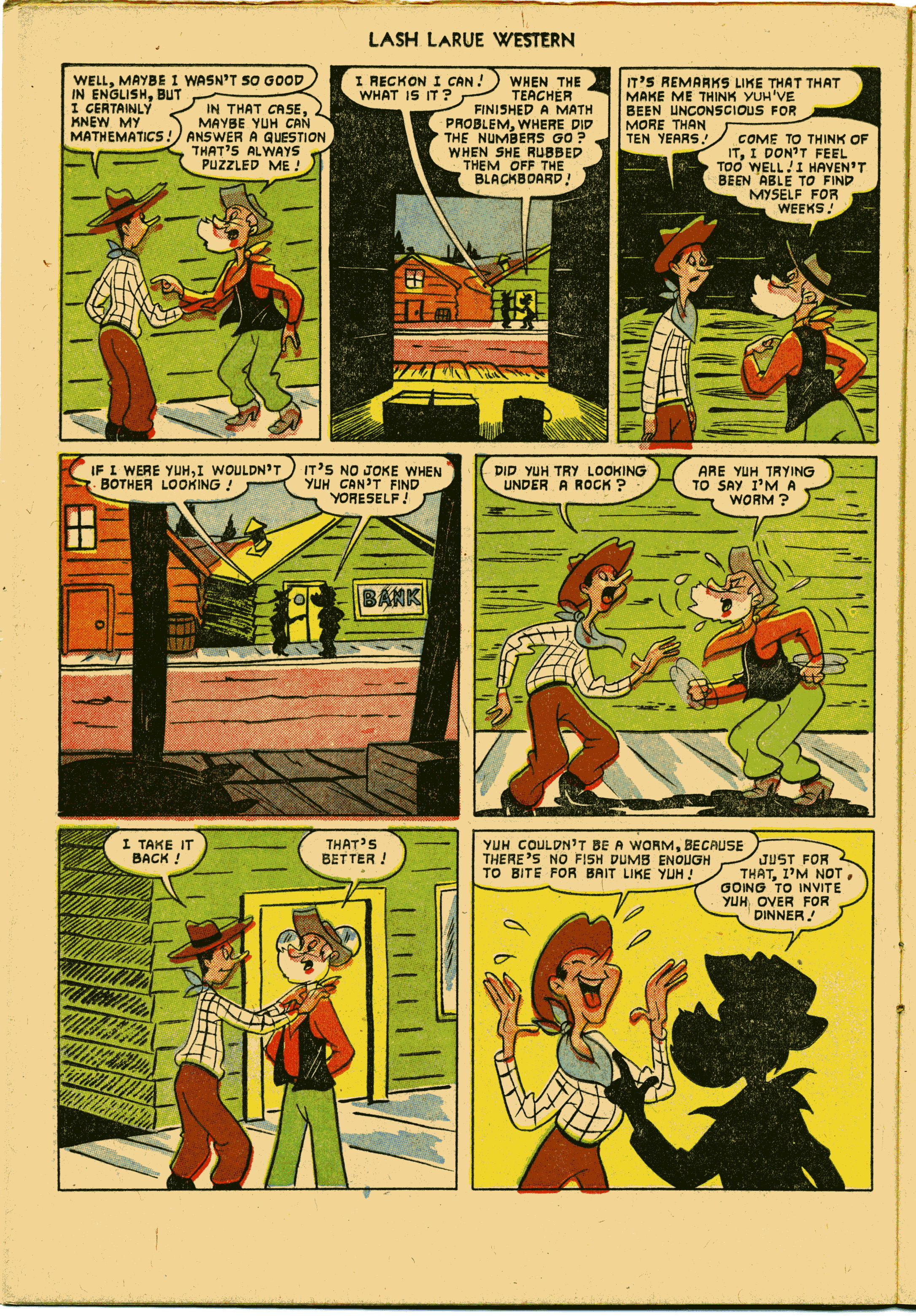 Read online Lash Larue Western (1949) comic -  Issue #27 - 14
