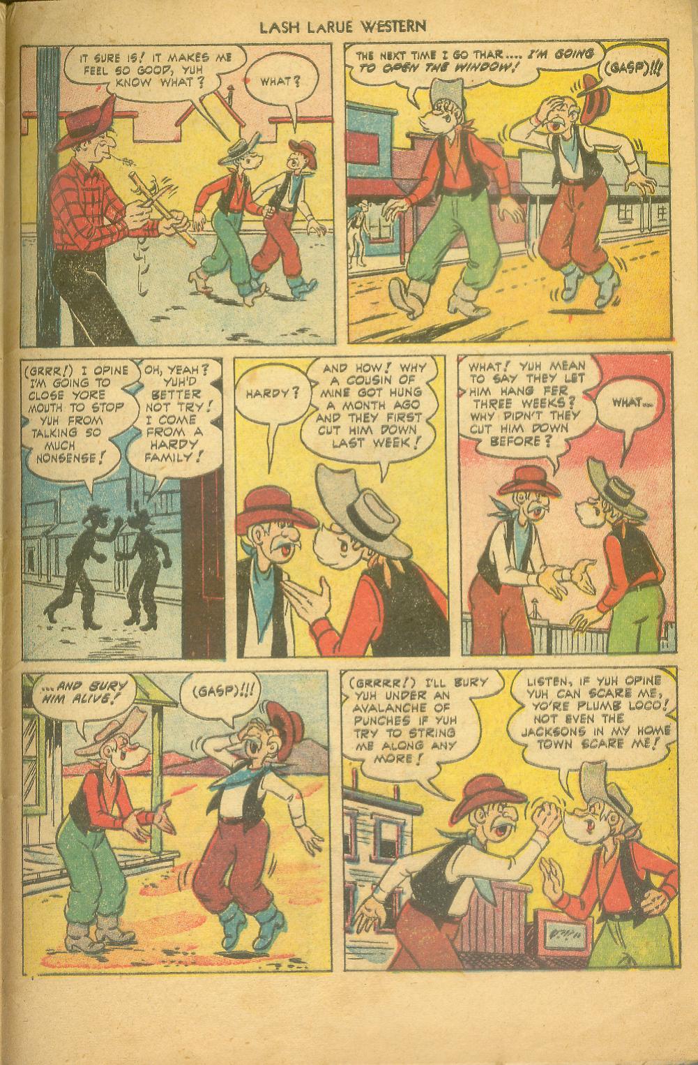 Read online Lash Larue Western (1949) comic -  Issue #43 - 33