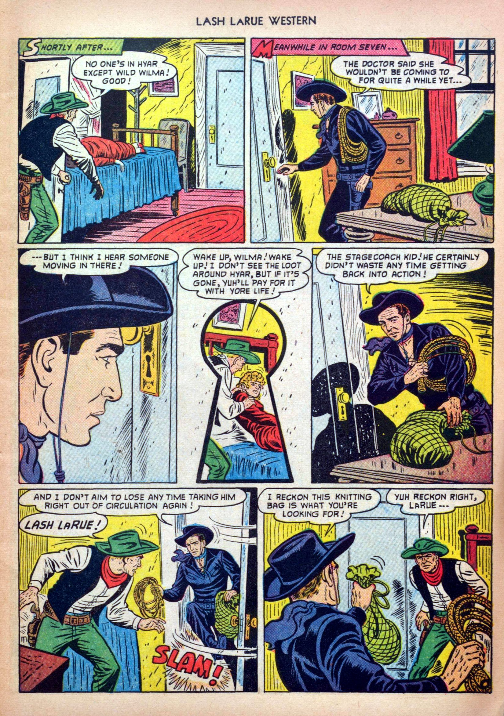 Read online Lash Larue Western (1949) comic -  Issue #32 - 9
