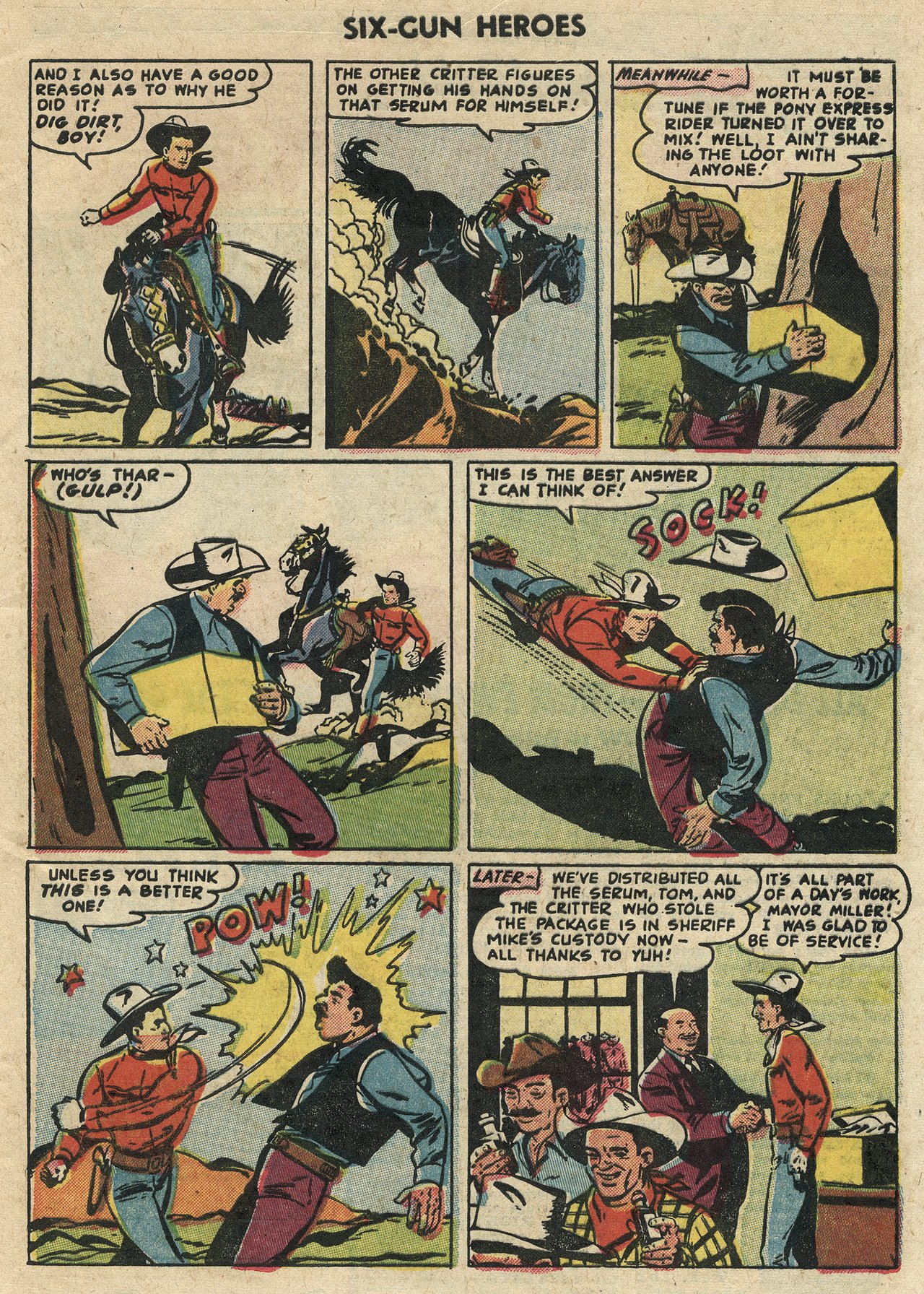 Read online Six-Gun Heroes comic -  Issue #32 - 33