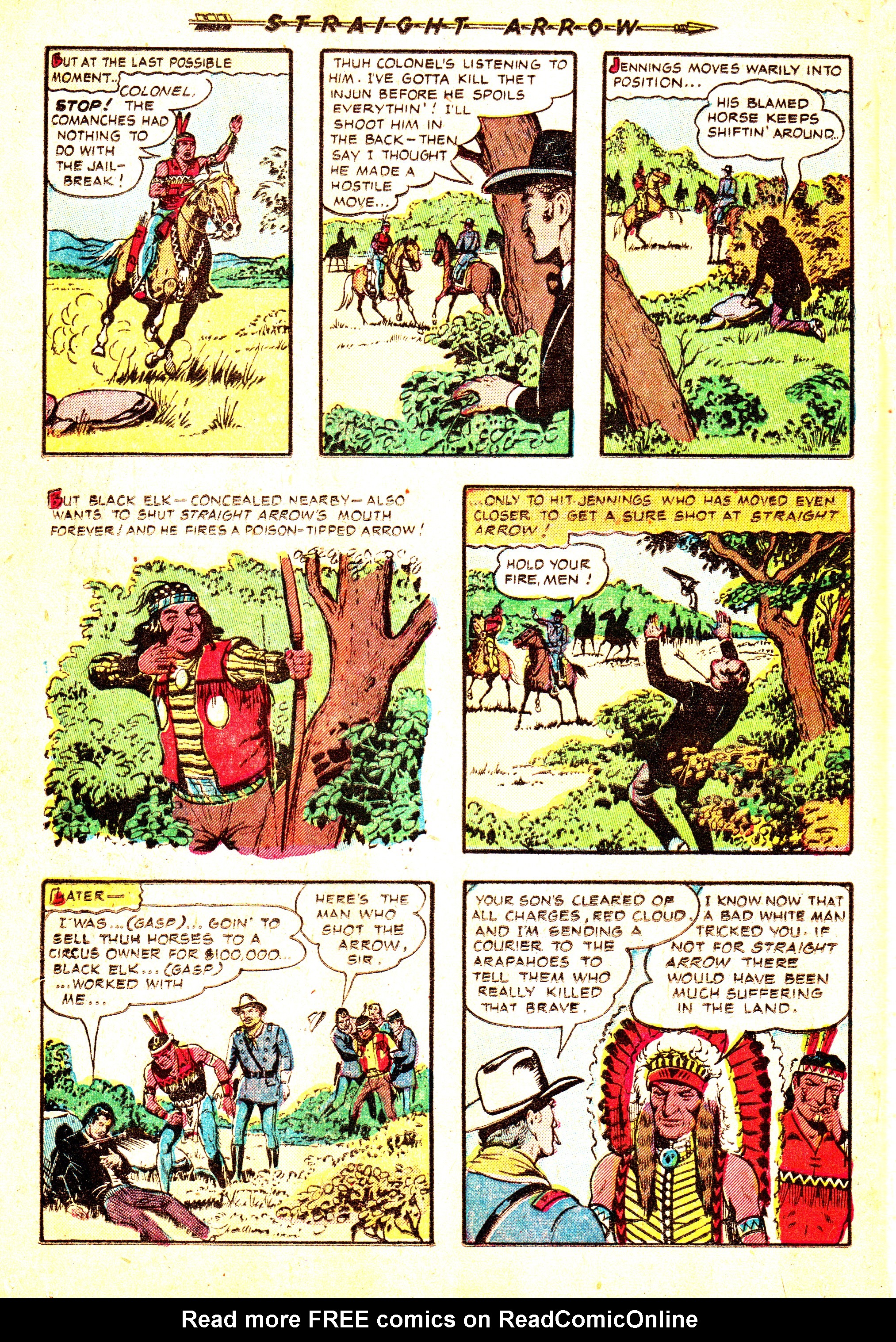 Read online Straight Arrow comic -  Issue #33 - 18