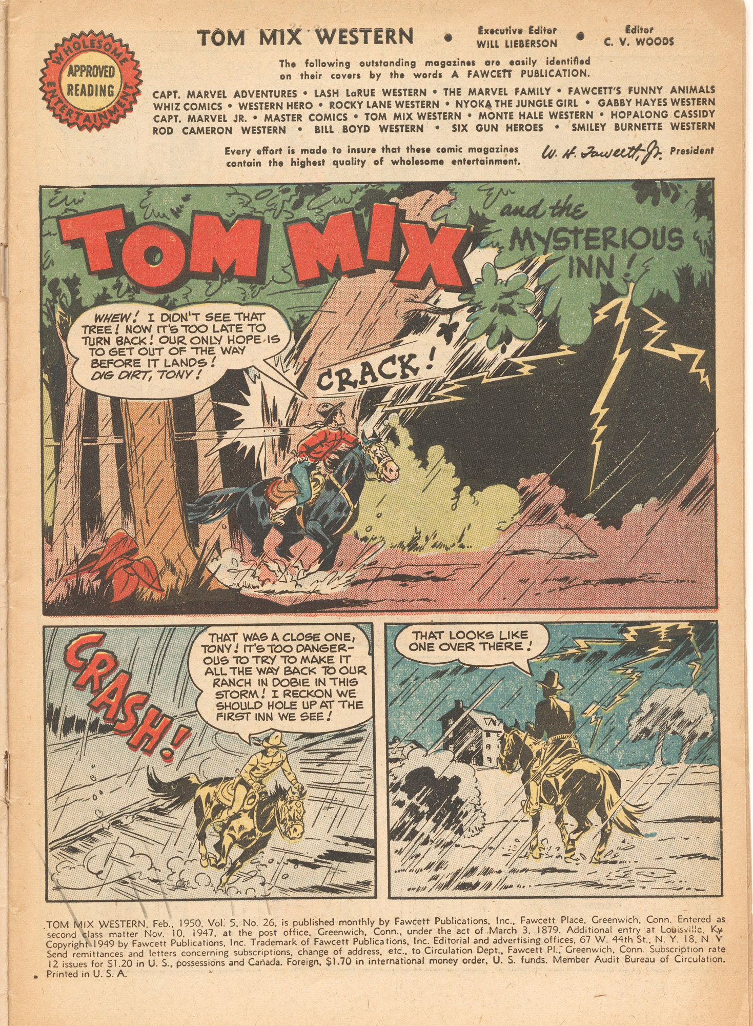 Read online Tom Mix Western (1948) comic -  Issue #26 - 3