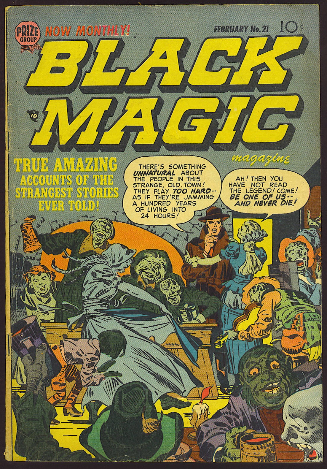 Read online Black Magic (1950) comic -  Issue #21 - 1