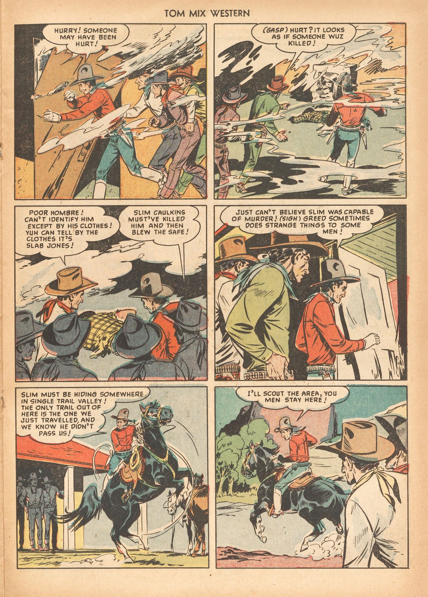 Read online Tom Mix Western (1948) comic -  Issue #23 - 29
