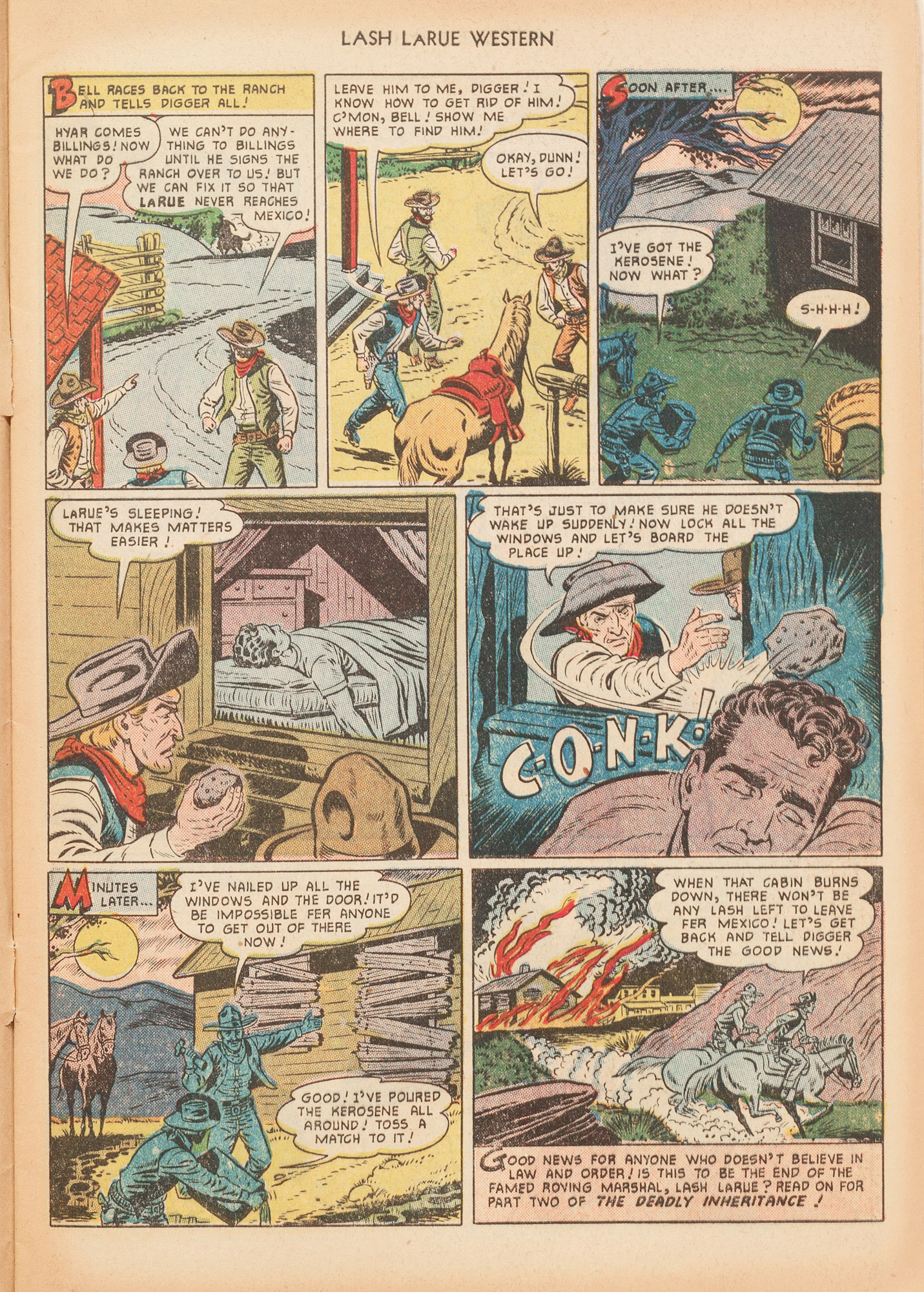 Read online Lash Larue Western (1949) comic -  Issue #16 - 9