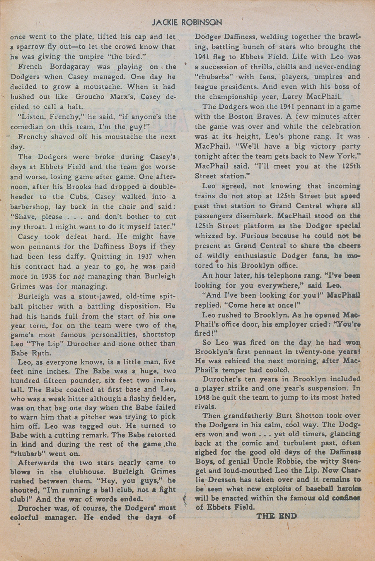 Read online Jackie Robinson comic -  Issue #5 - 27