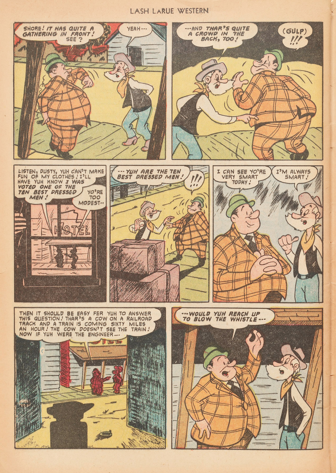 Read online Lash Larue Western (1949) comic -  Issue #15 - 48