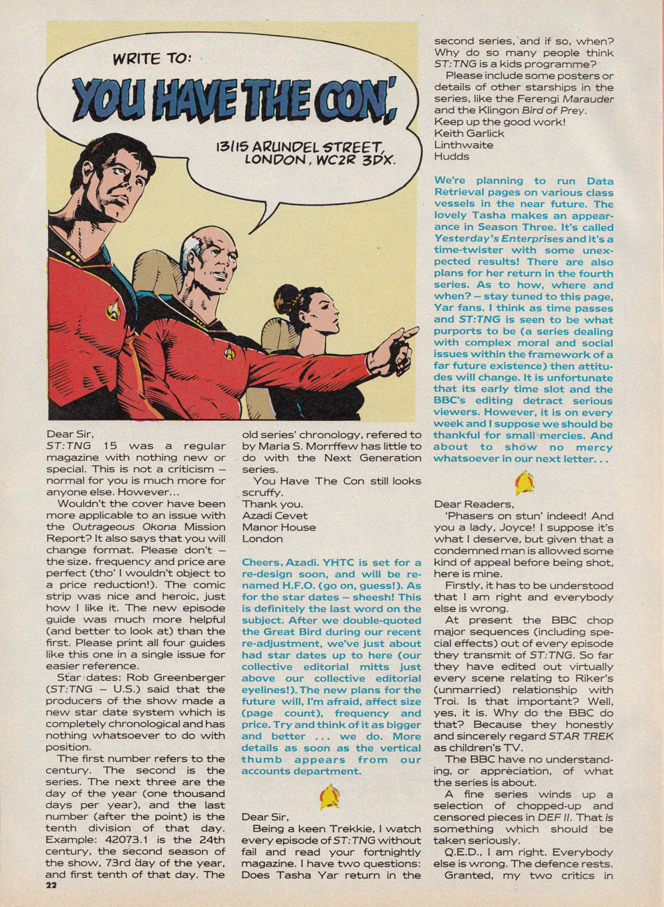 Read online Star Trek The Next Generation (1990) comic -  Issue #18 - 22