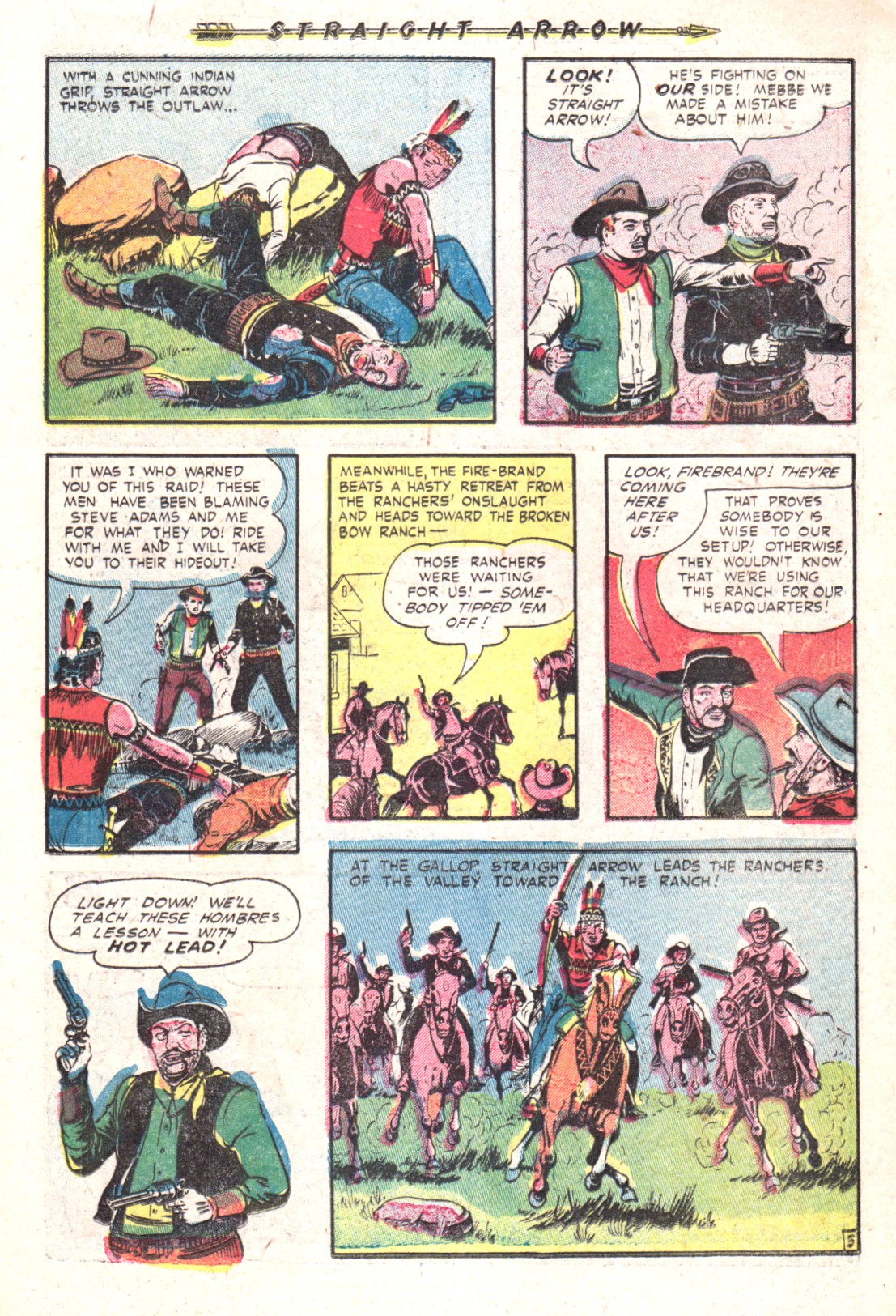 Read online Straight Arrow comic -  Issue #27 - 7
