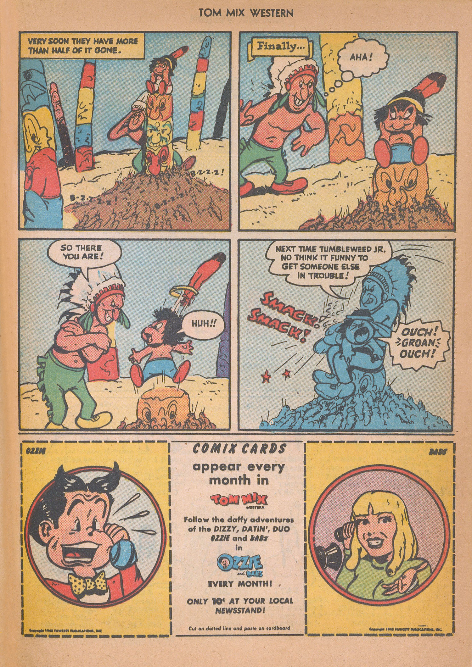 Read online Tom Mix Western (1948) comic -  Issue #12 - 37