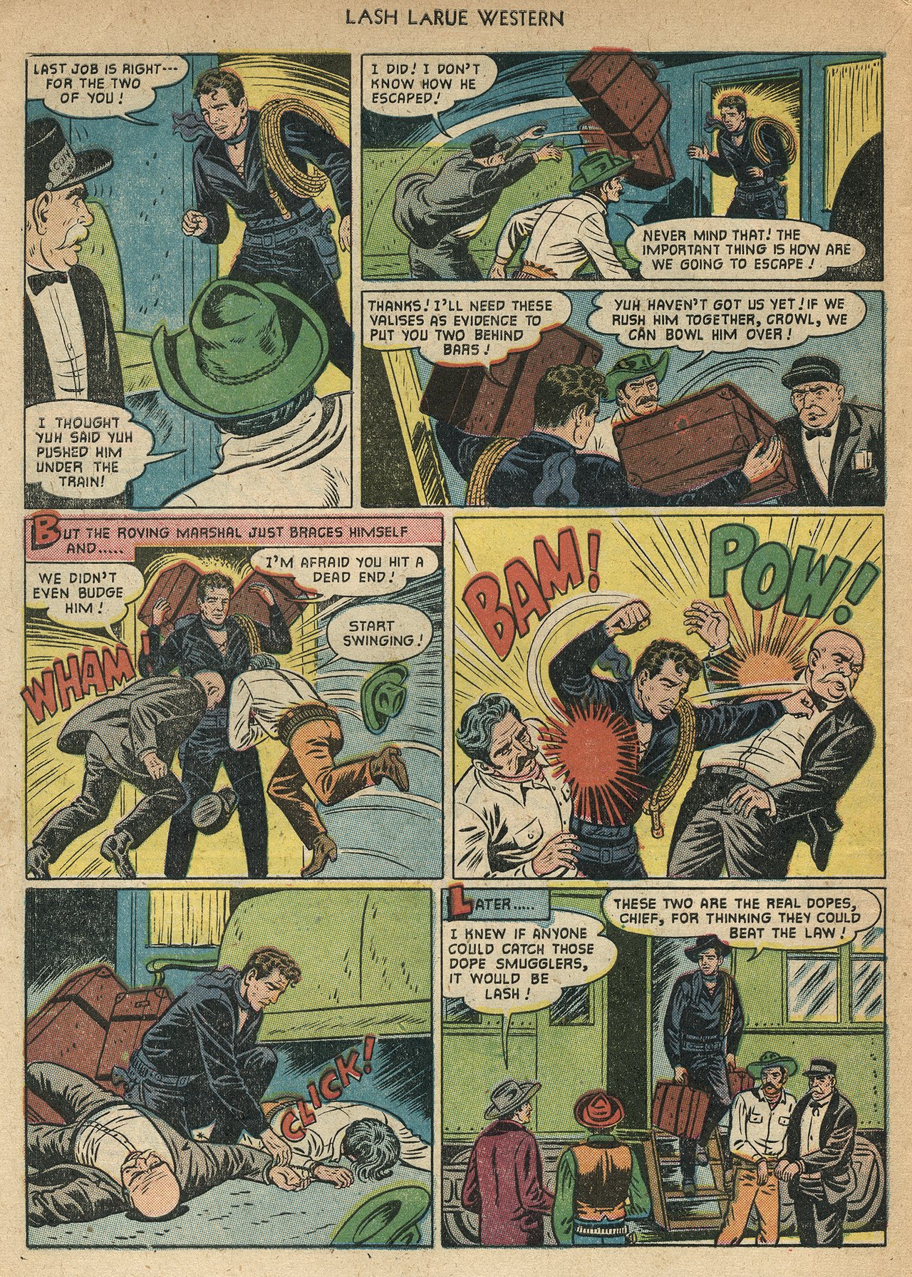 Read online Lash Larue Western (1949) comic -  Issue #22 - 10