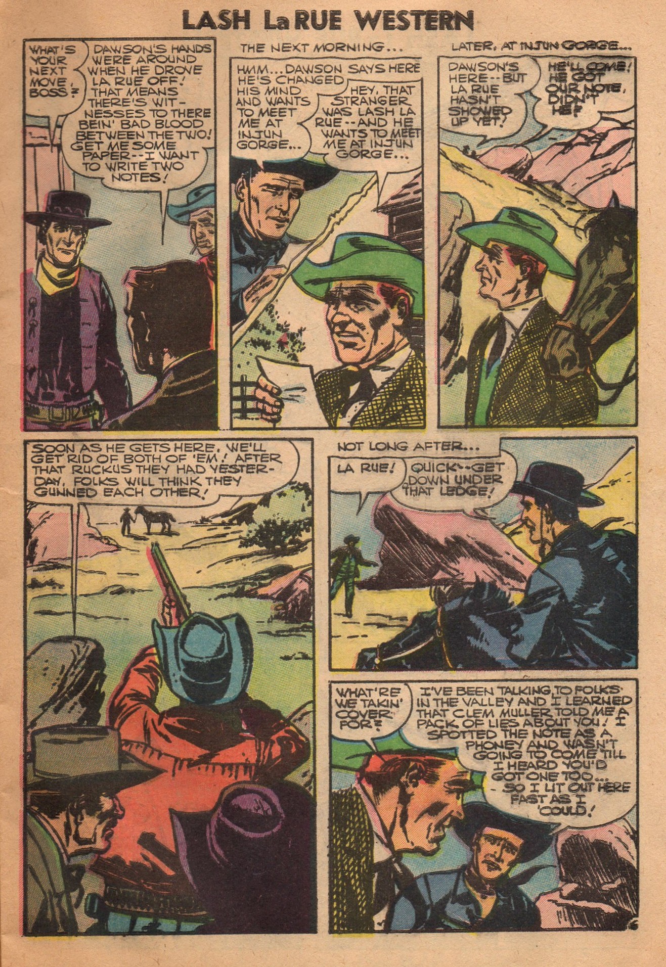 Read online Lash Larue Western (1949) comic -  Issue #62 - 9