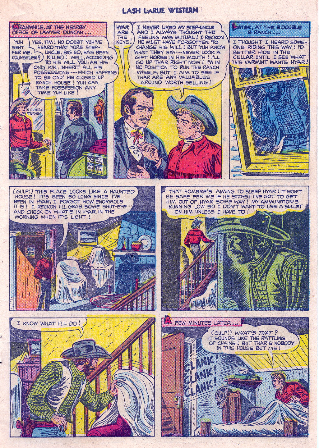 Read online Lash Larue Western (1949) comic -  Issue #45 - 7