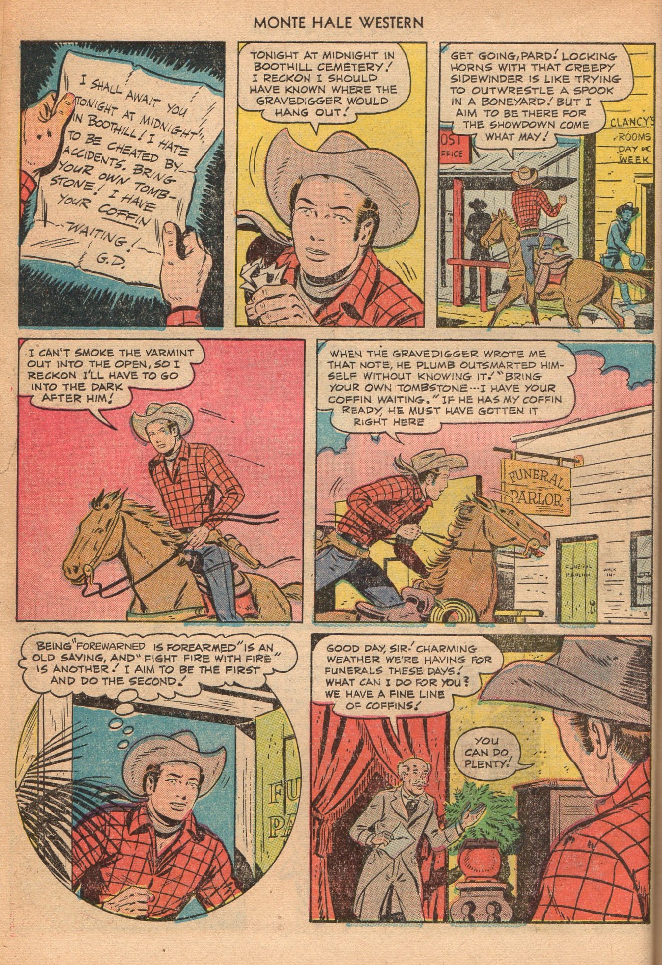 Read online Monte Hale Western comic -  Issue #51 - 10