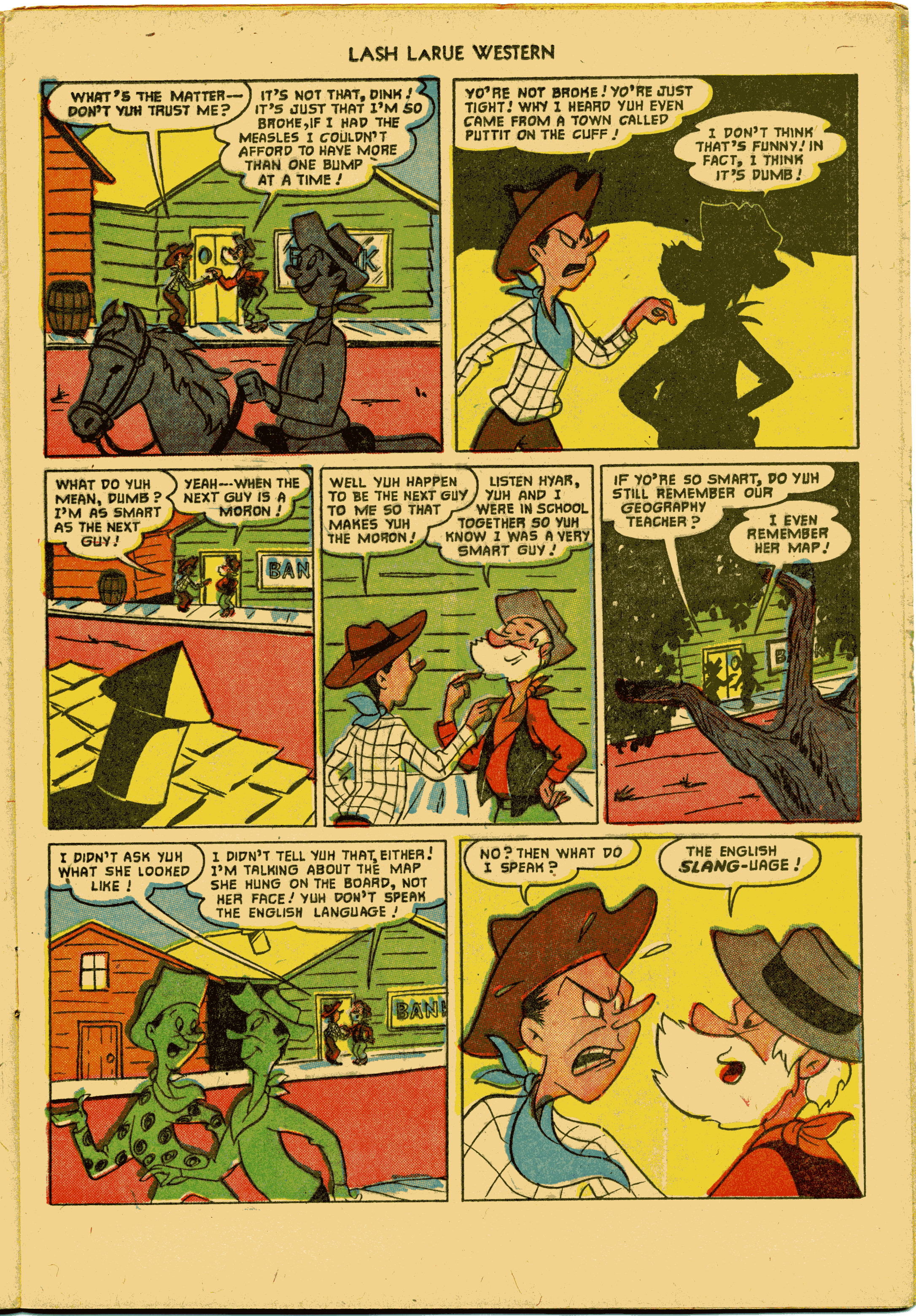 Read online Lash Larue Western (1949) comic -  Issue #27 - 13