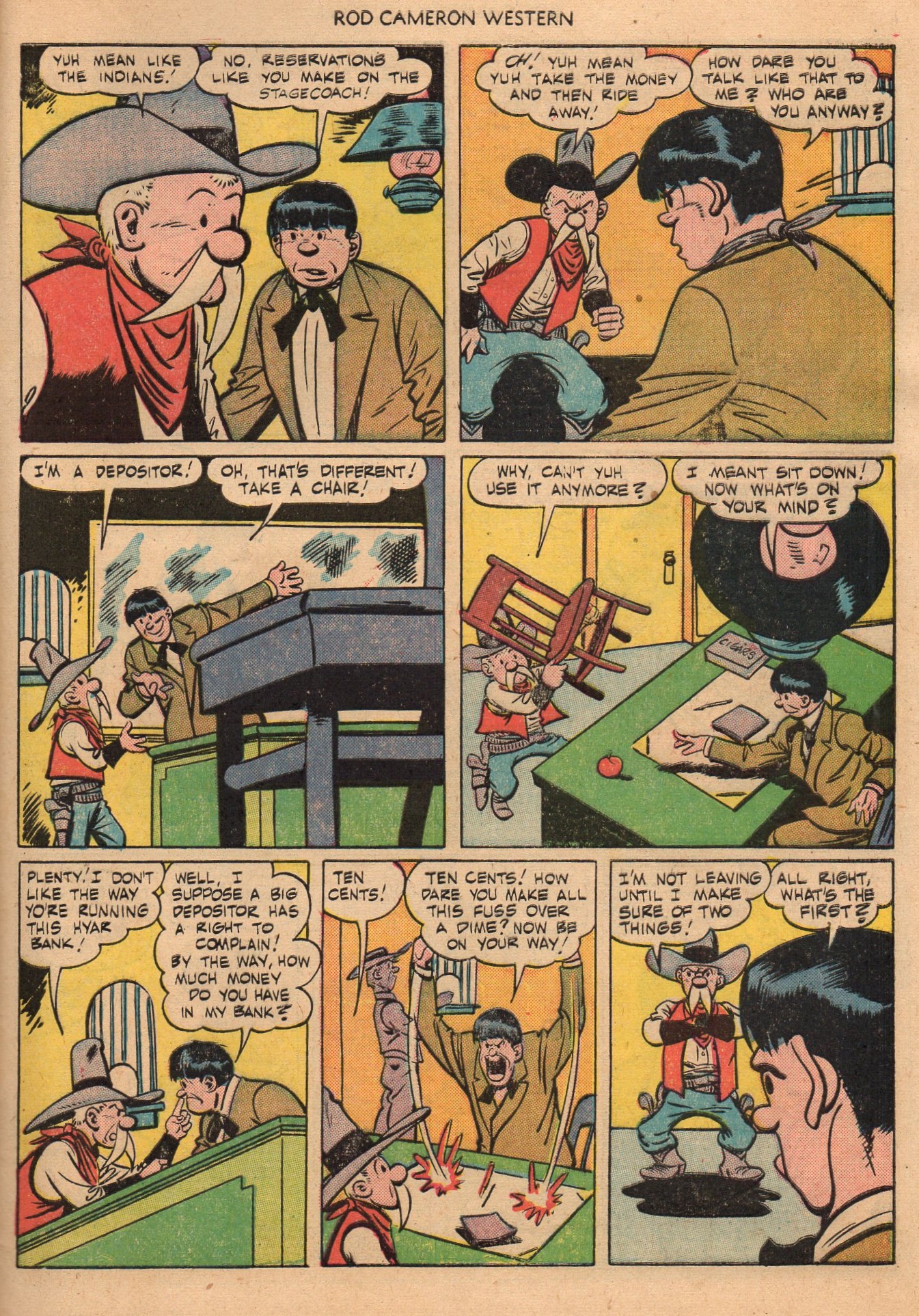 Read online Rod Cameron Western comic -  Issue #6 - 33