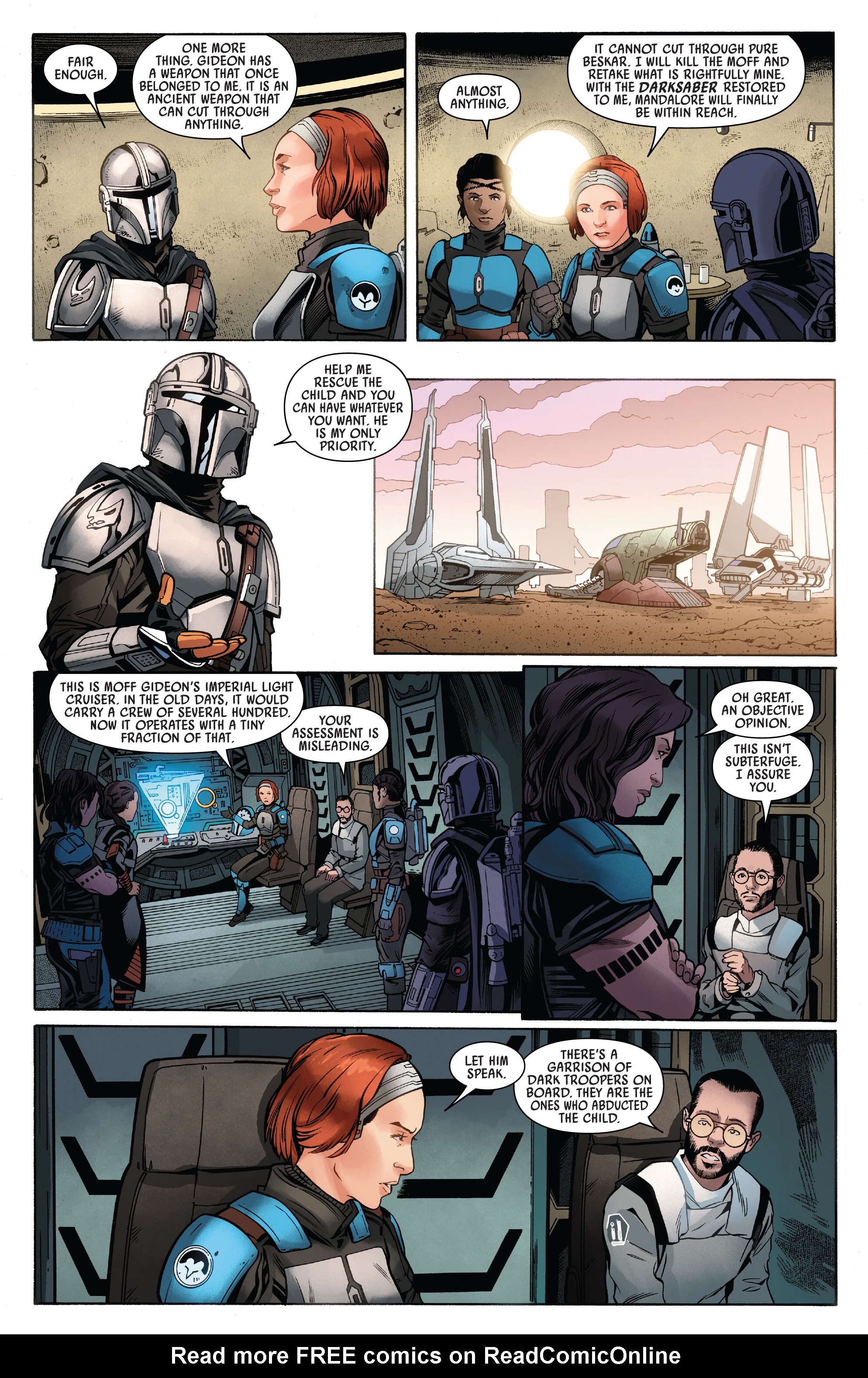 Read online Star Wars: The Mandalorian Season 2 comic -  Issue #8 - 9
