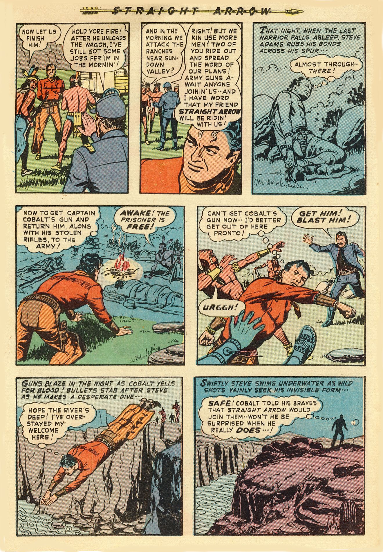 Read online Straight Arrow comic -  Issue #10 - 14