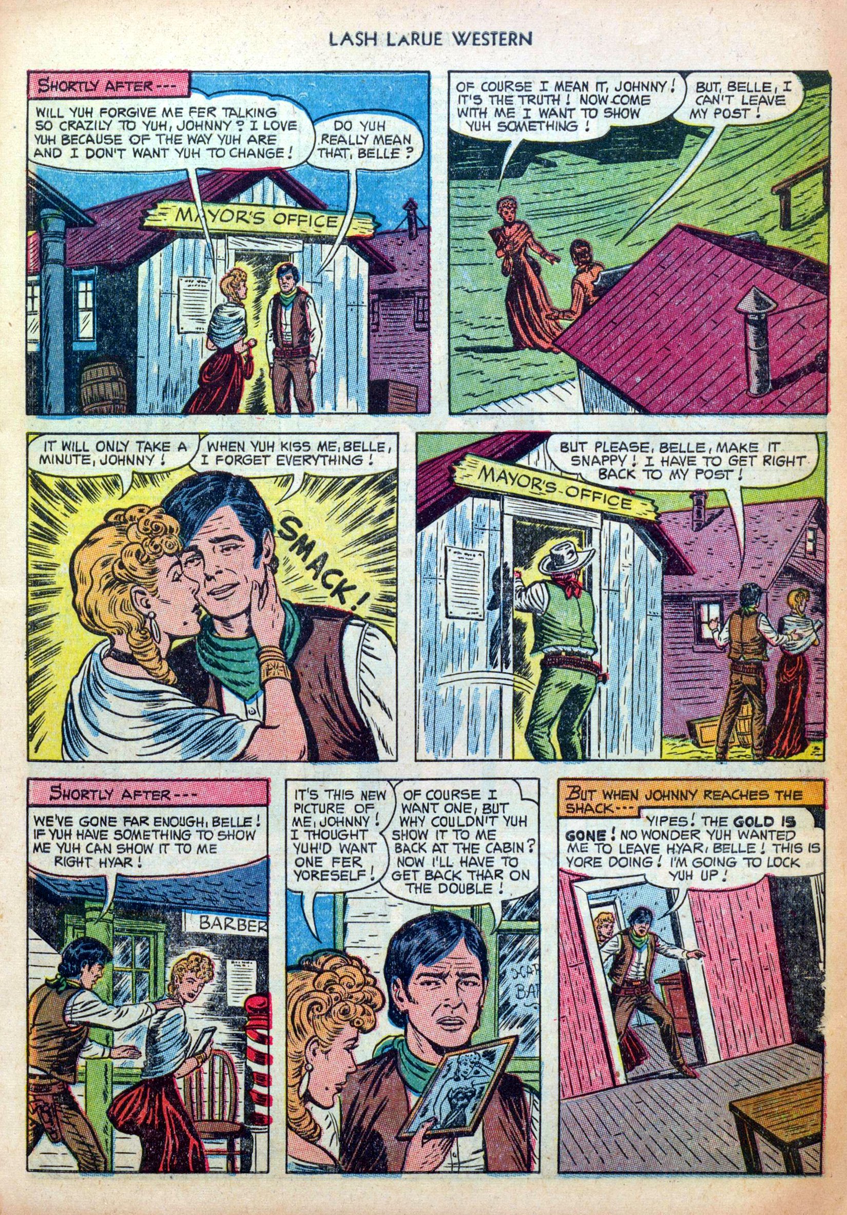 Read online Lash Larue Western (1949) comic -  Issue #38 - 7
