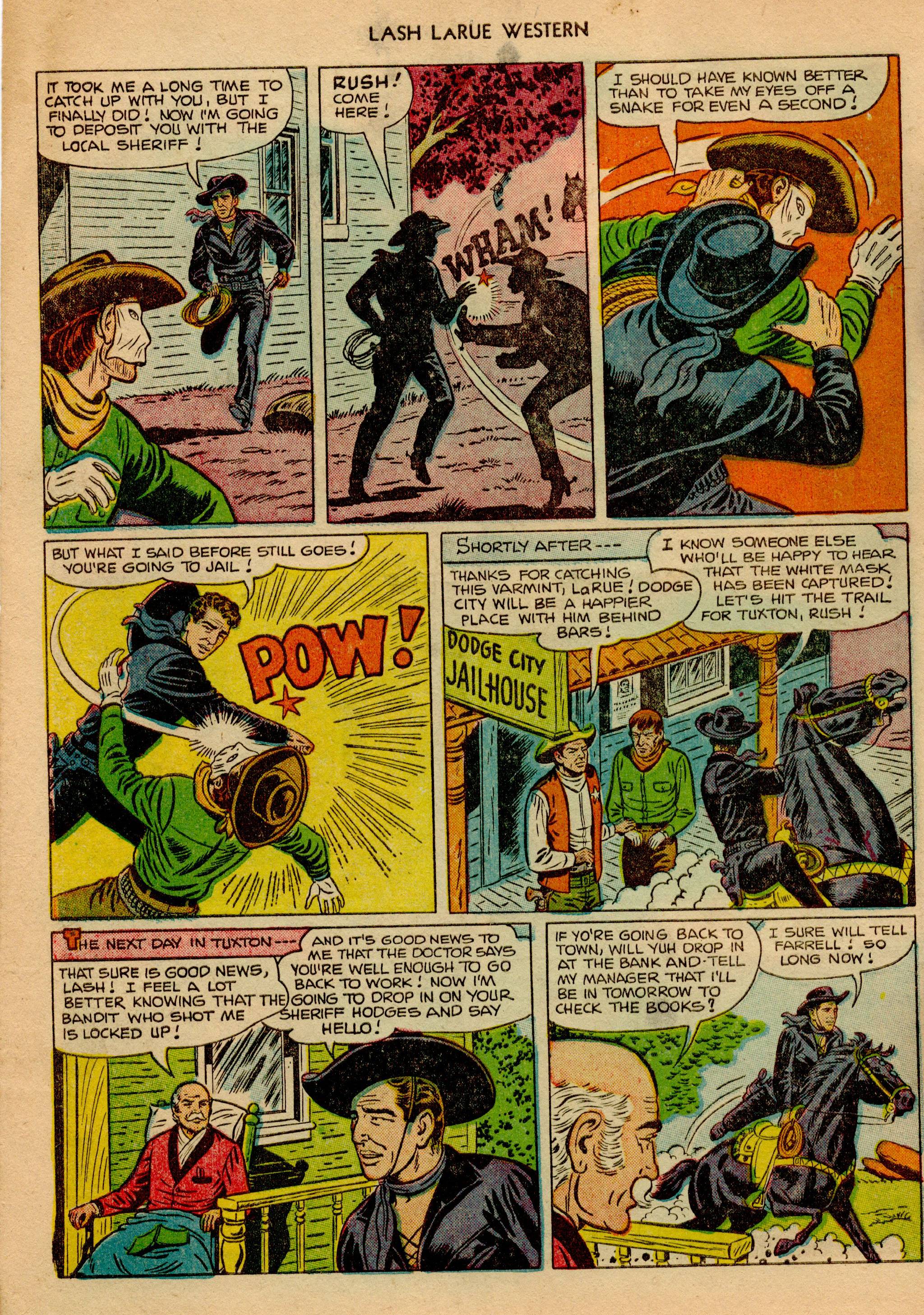 Read online Lash Larue Western (1949) comic -  Issue #23 - 5