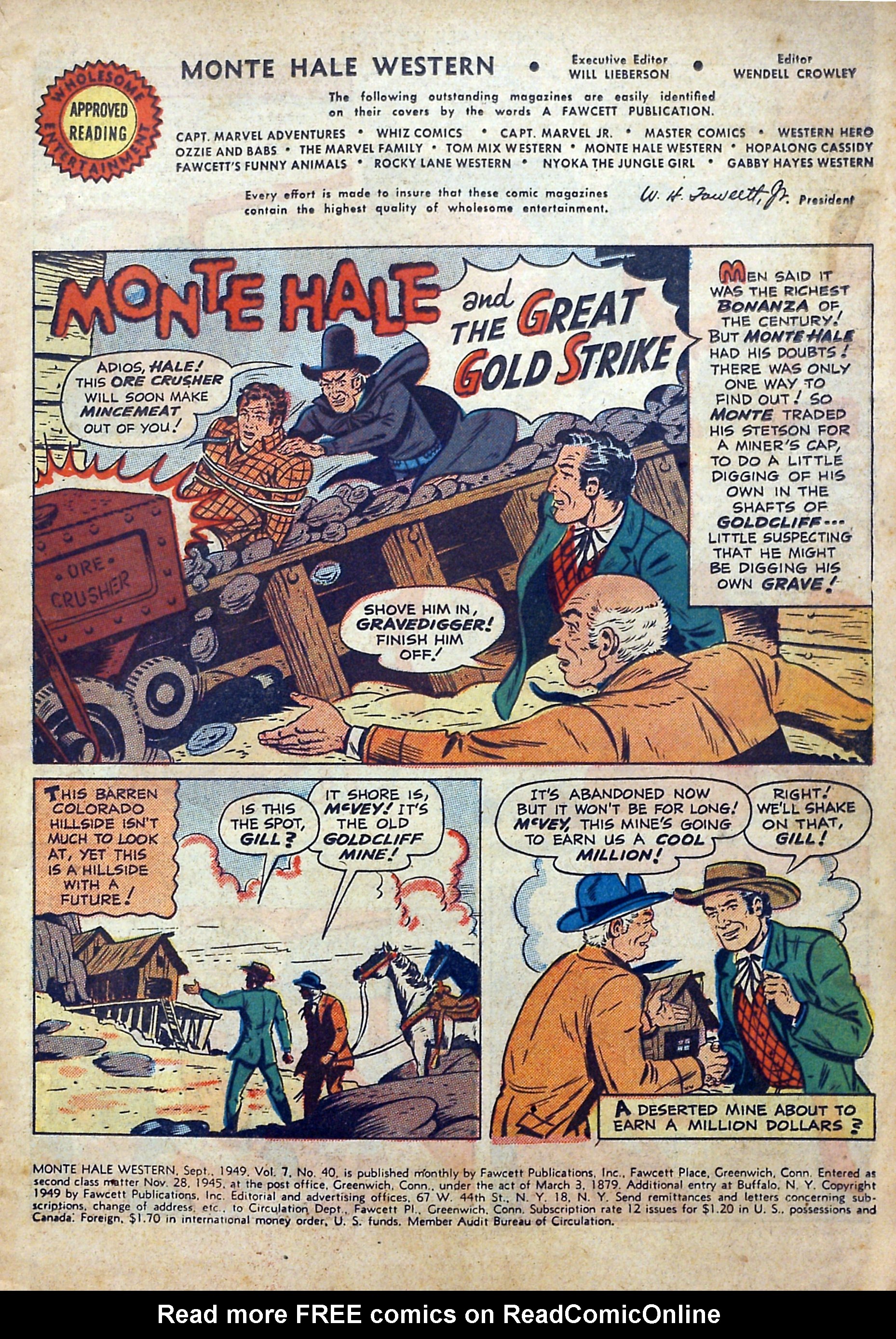 Read online Monte Hale Western comic -  Issue #40 - 3