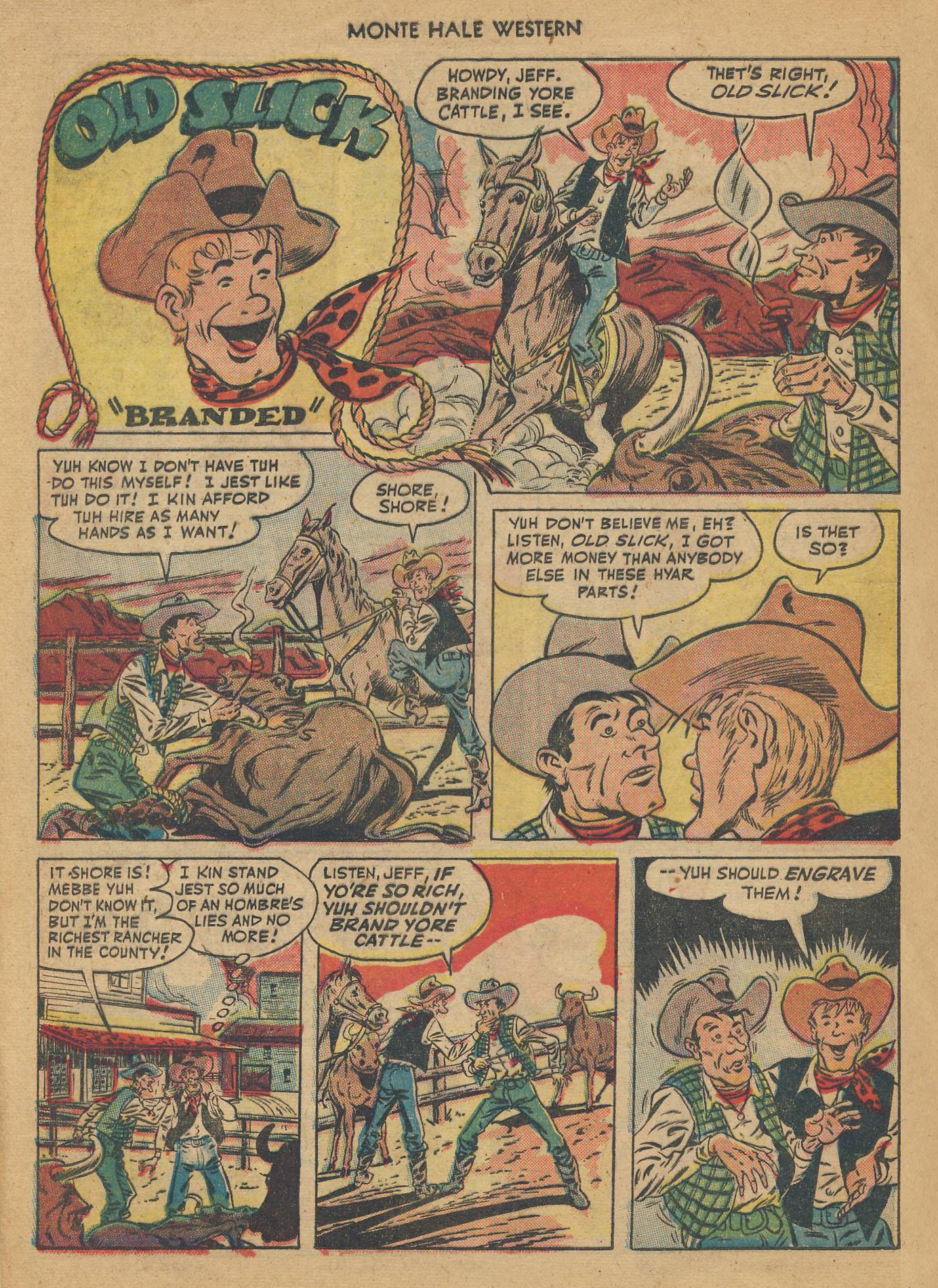 Read online Monte Hale Western comic -  Issue #36 - 11