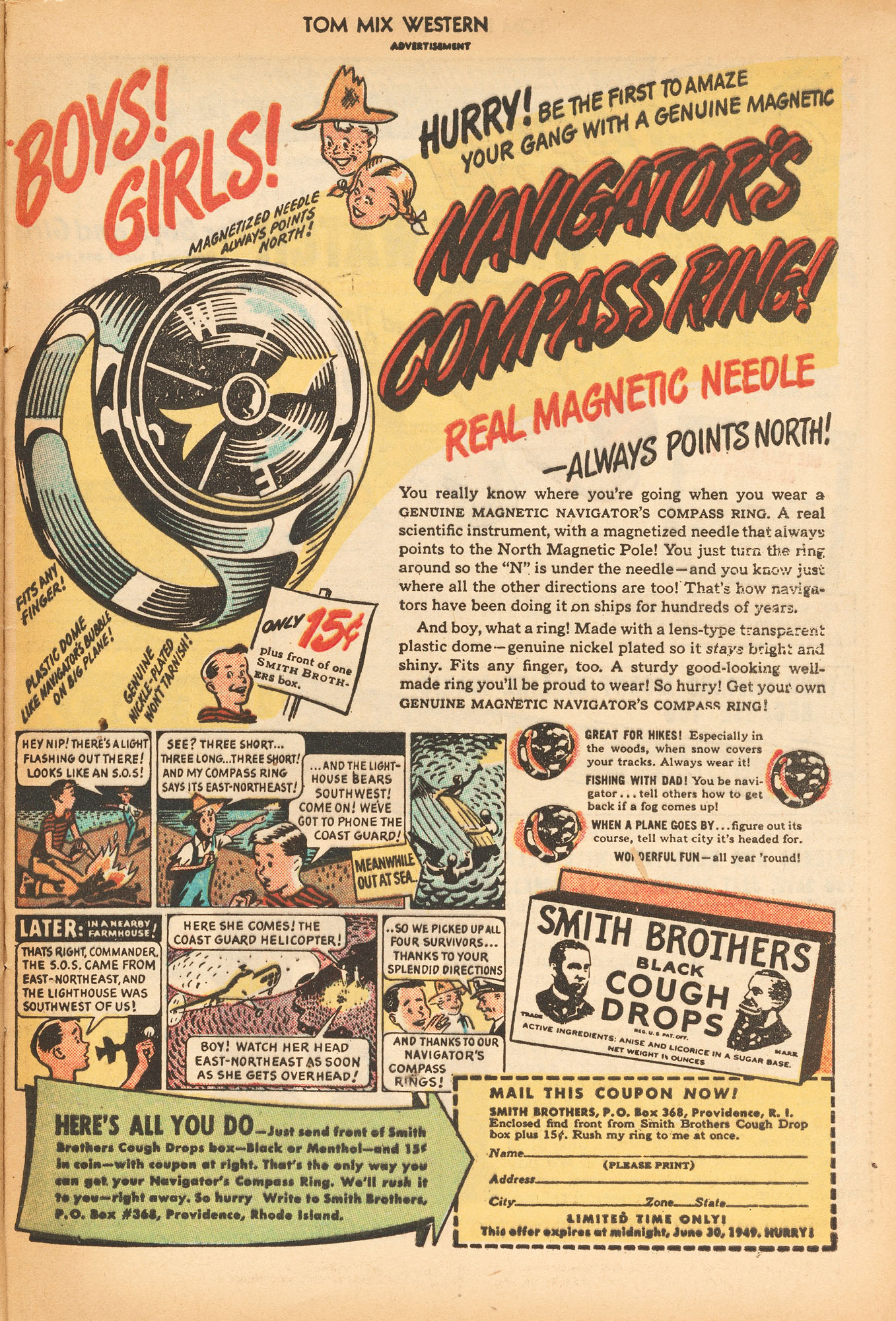 Read online Tom Mix Western (1948) comic -  Issue #15 - 49