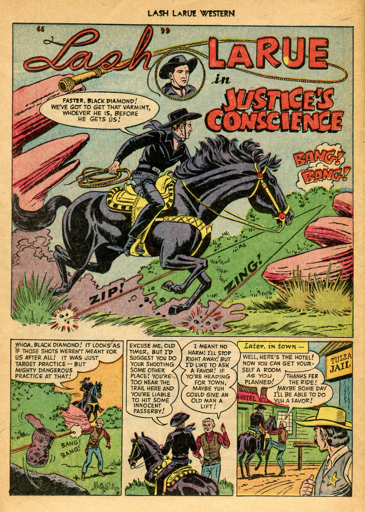 Read online Lash Larue Western (1949) comic -  Issue #9 - 18