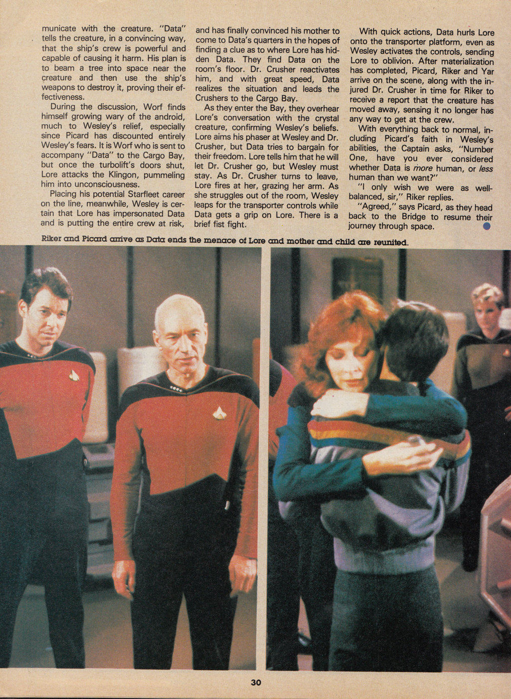 Read online Star Trek The Next Generation (1990) comic -  Issue #1 - 30