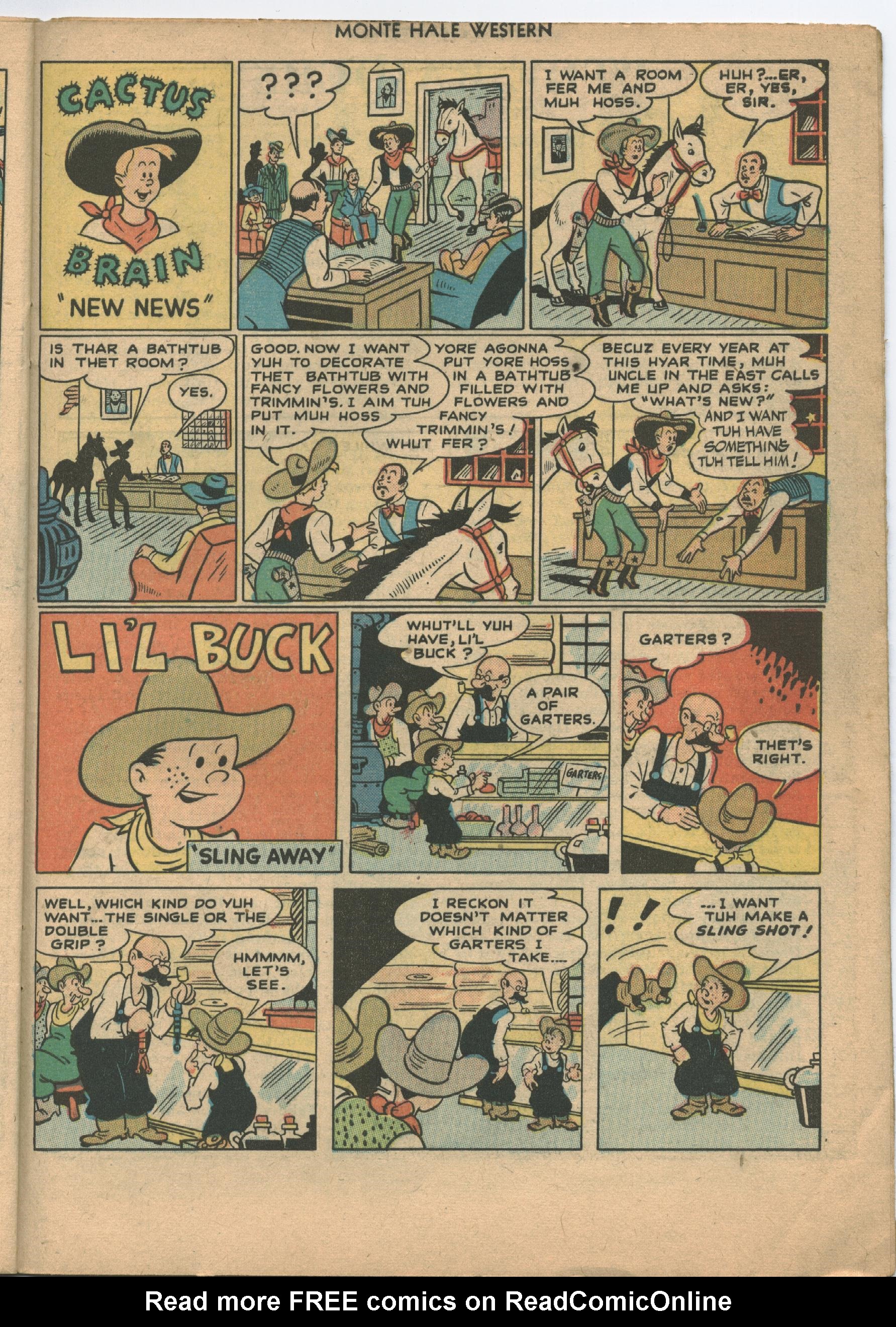 Read online Monte Hale Western comic -  Issue #29 - 33
