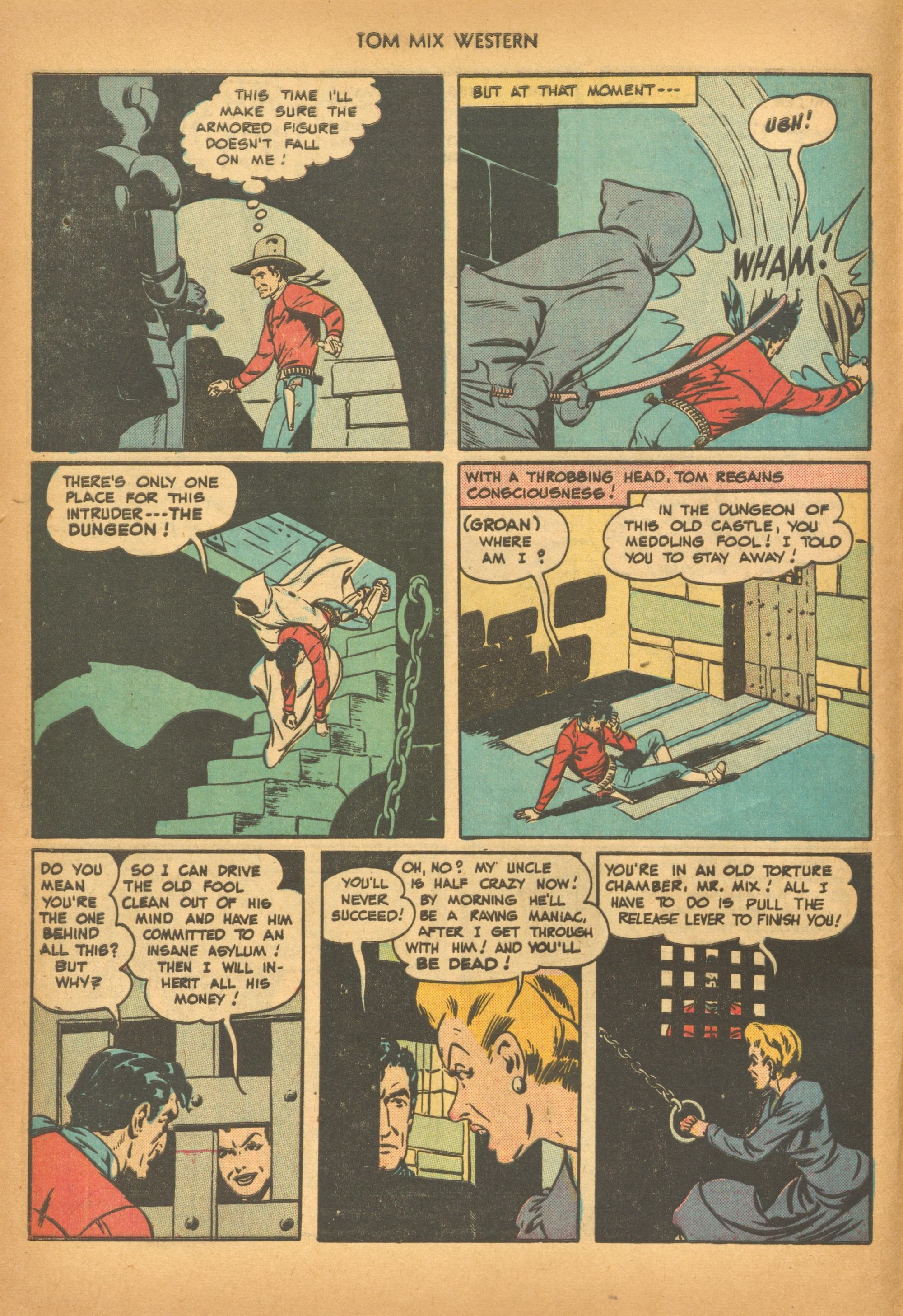 Read online Tom Mix Western (1948) comic -  Issue #19 - 20