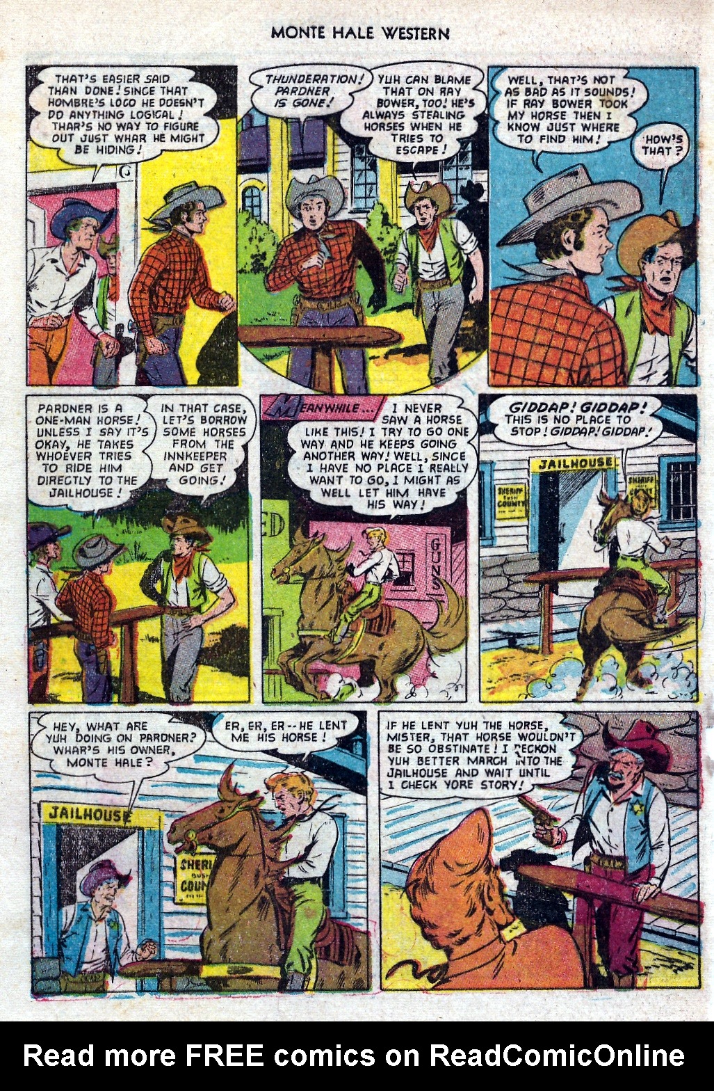 Read online Monte Hale Western comic -  Issue #82 - 32