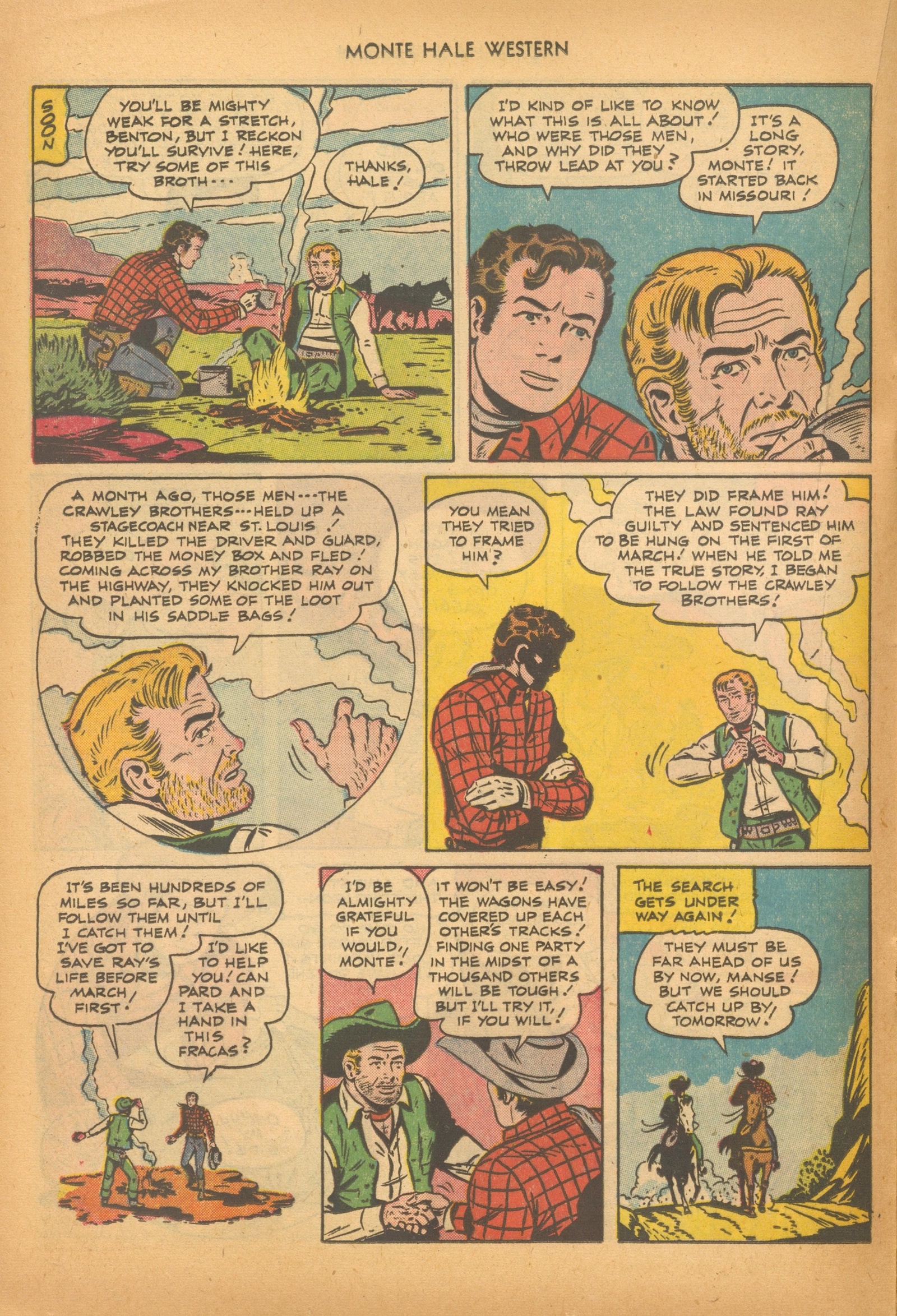 Read online Monte Hale Western comic -  Issue #74 - 16
